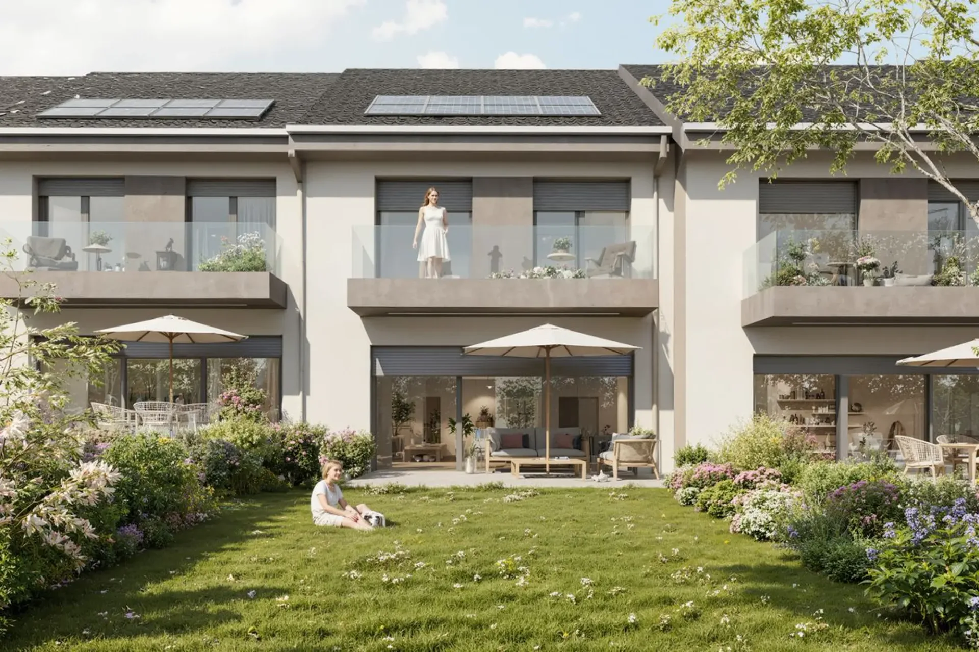 MONTHEROD - New development of 5 adjacent villas - Villa B C & D