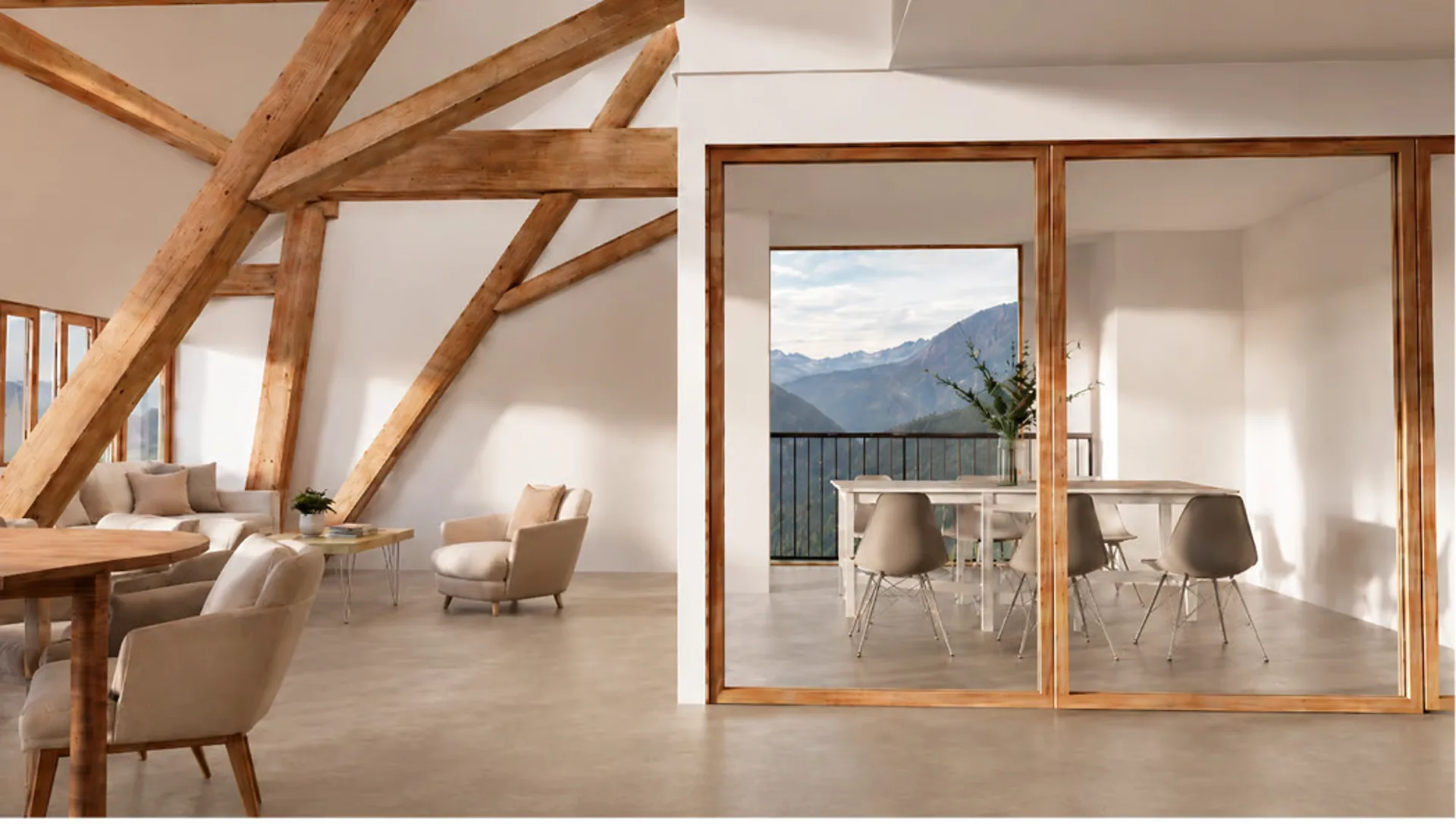 Neue 4,5-Zimmer-Duplexwohnung in renoviertem Bauernhof
