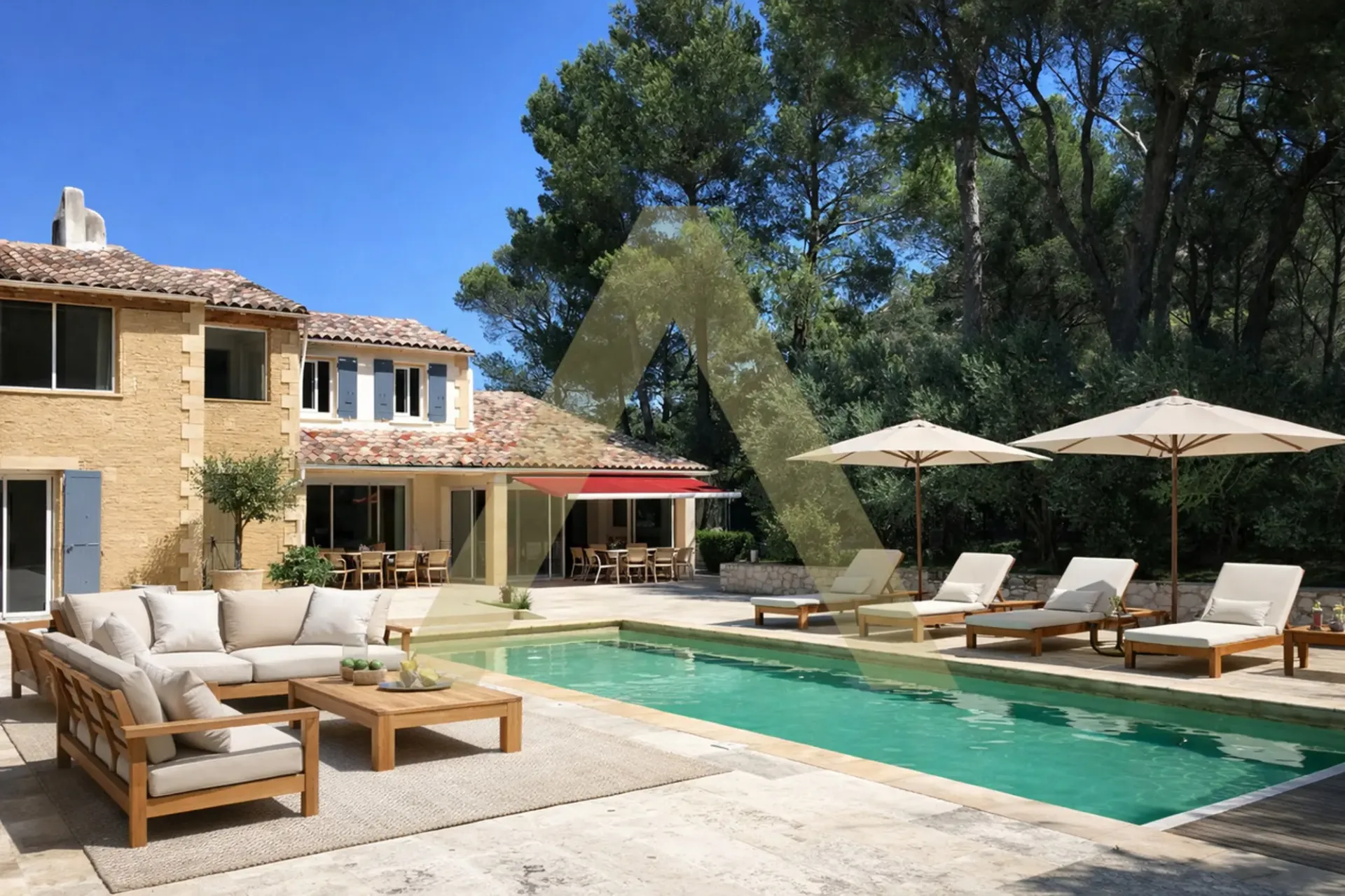 Magnifique propriété de 3 villas proches d'Avignon