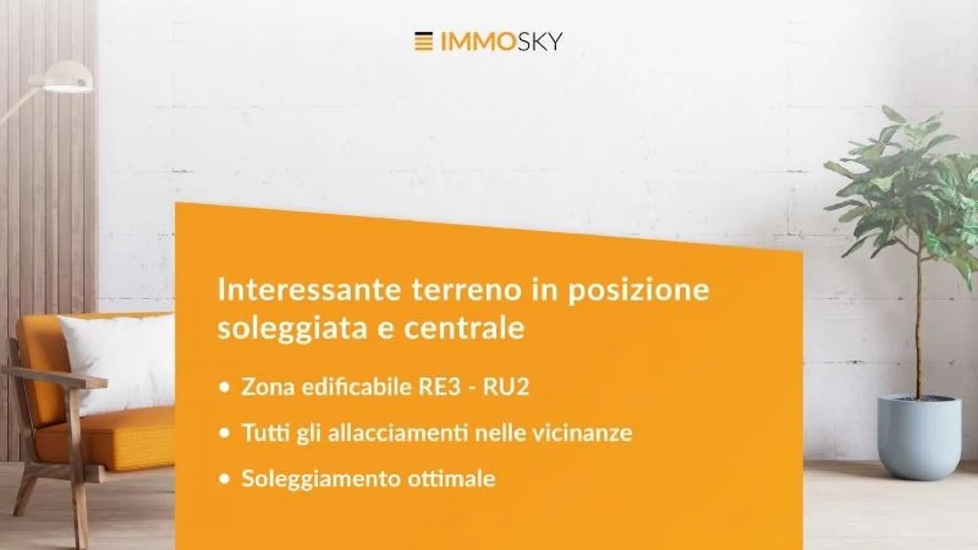 Interessante particella in zona RE3 - RU2 con ottimo soleggiamento