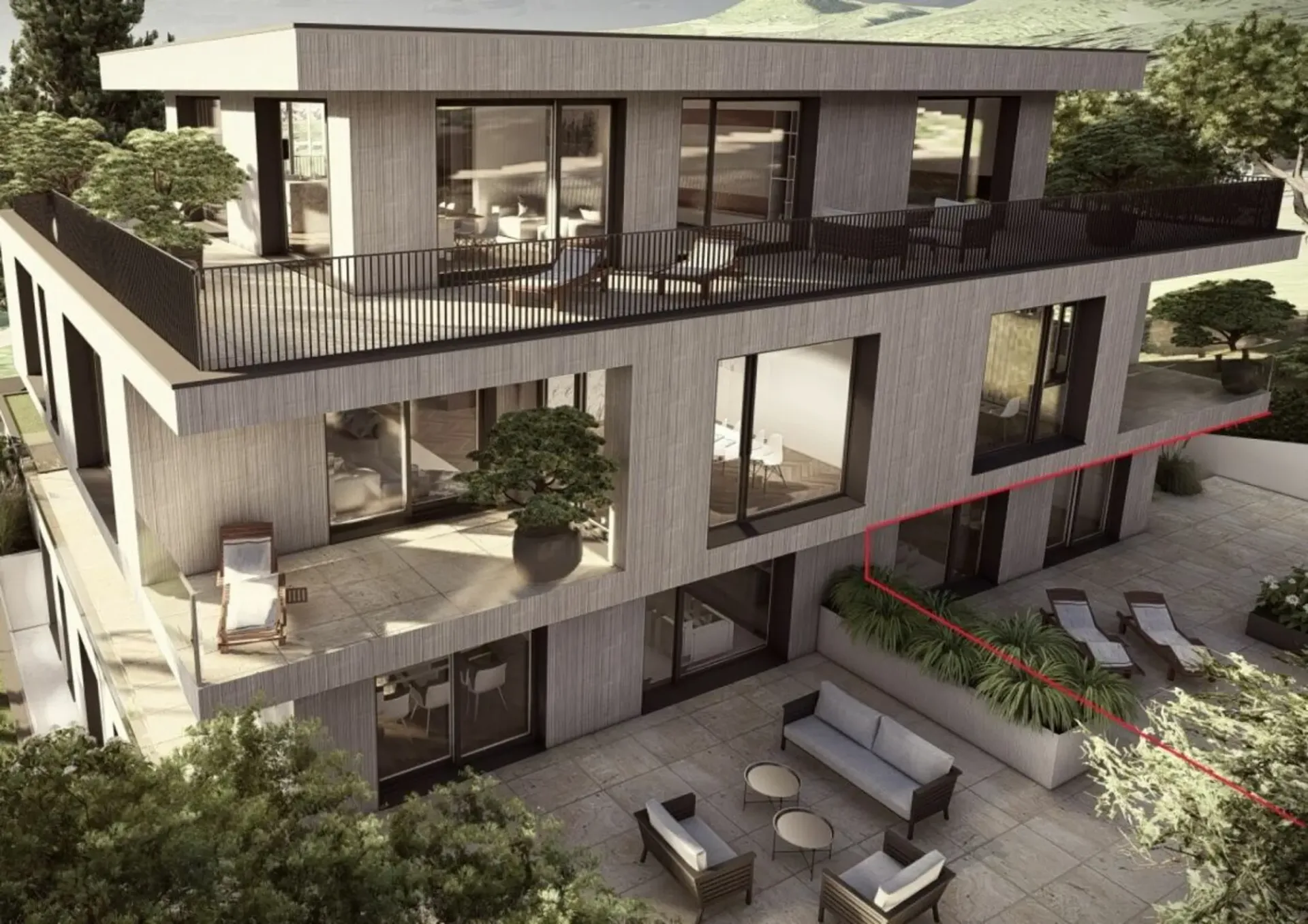 Neubauprojekt AURORA: Moderne 5.5 Z' Maisonette Gartenwohnung