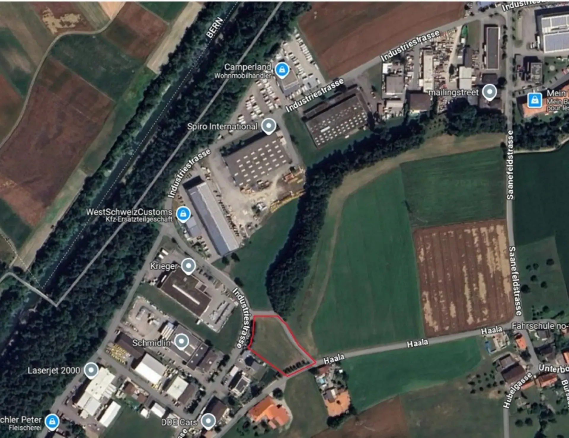 Industriegrund in Bösingen – Gewerbeparzelle mit 3'418 m² sofort verfügbar