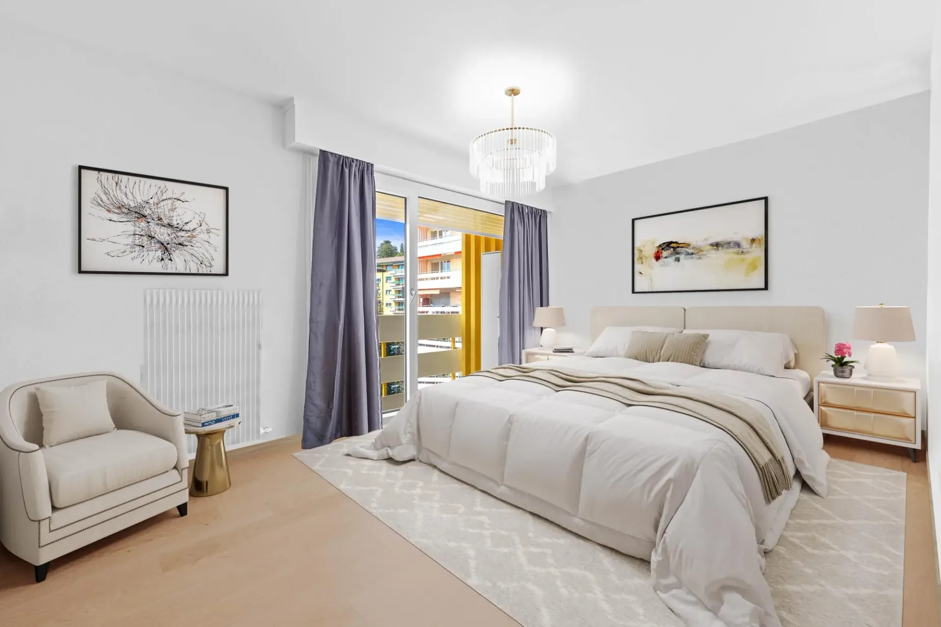 Meraviglioso appartamento di 3.5 locali con balcone vista lago