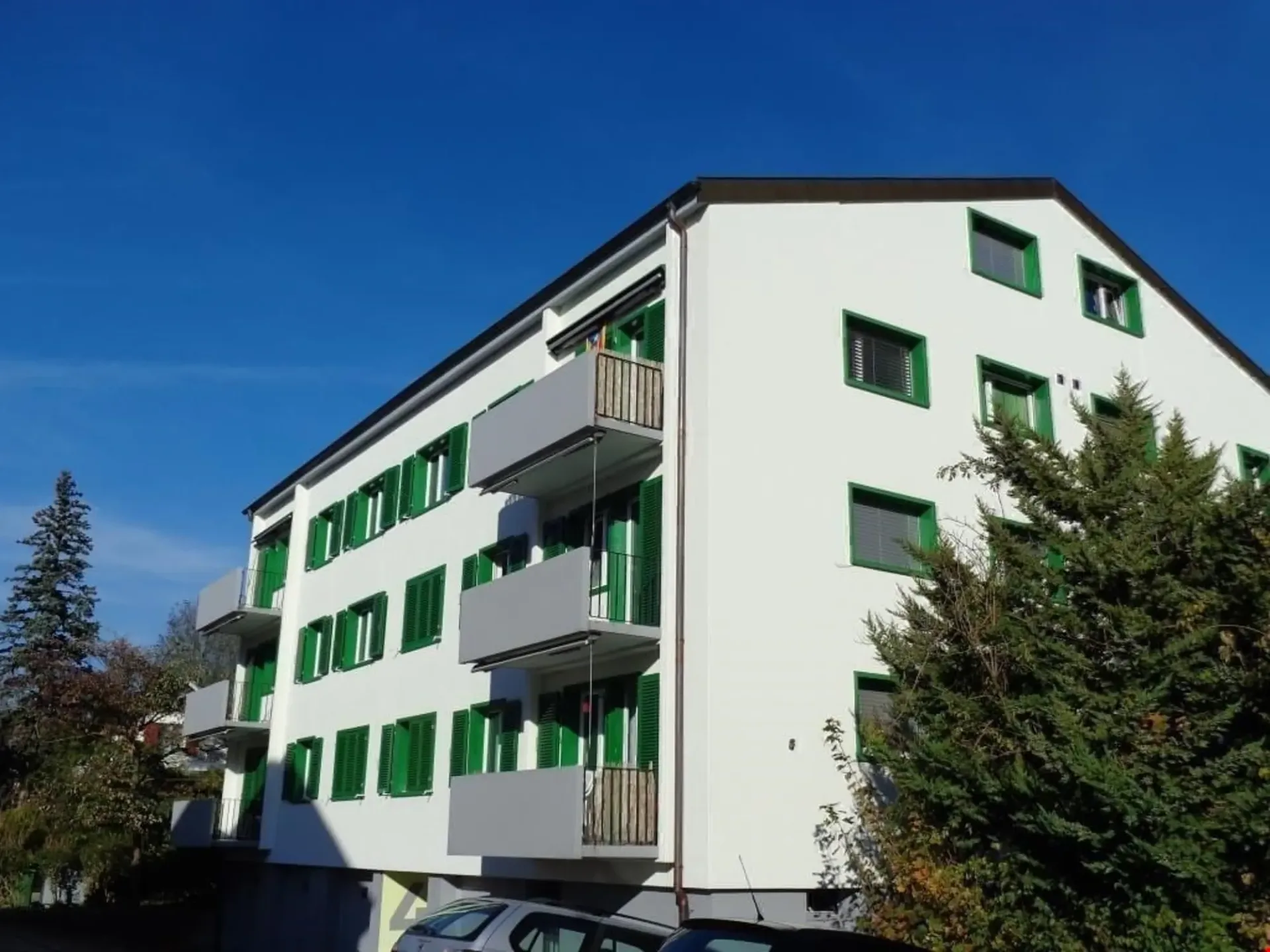 schön renovierte 3.5-Zimmerwohnungen mit Balkon und gemeinsamer Garten