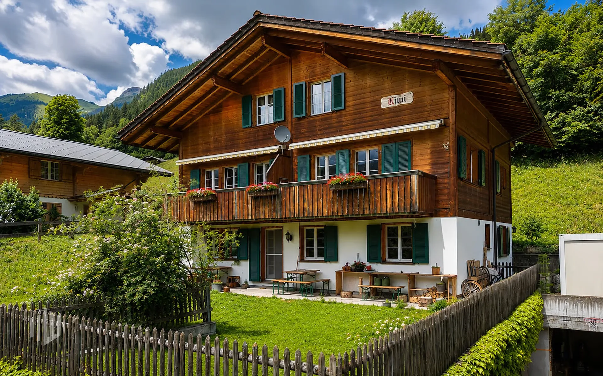 ImmoWyss -  4,5-Zimmer Garten-Ferienwohnung mit Sicht zum Eiger