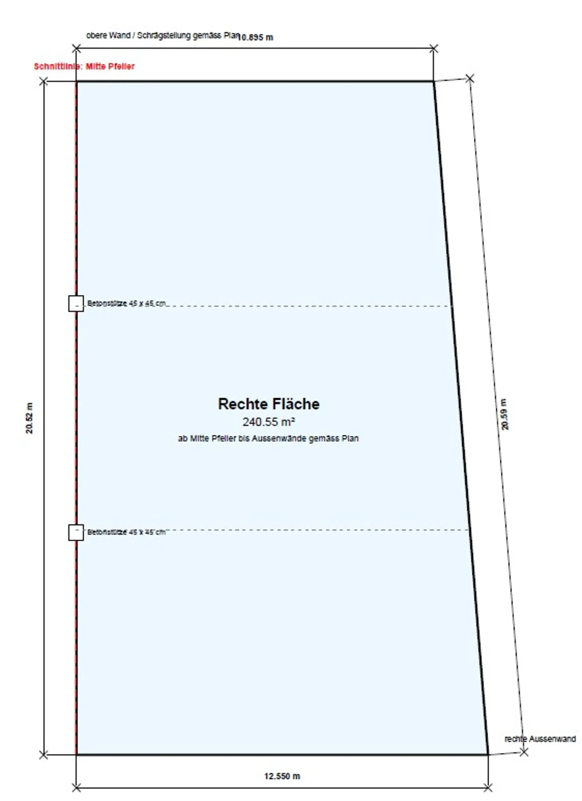 Flexibler Gewerberaum von 120m2 bis 240m2 mit 3.9m Deckenhöhe