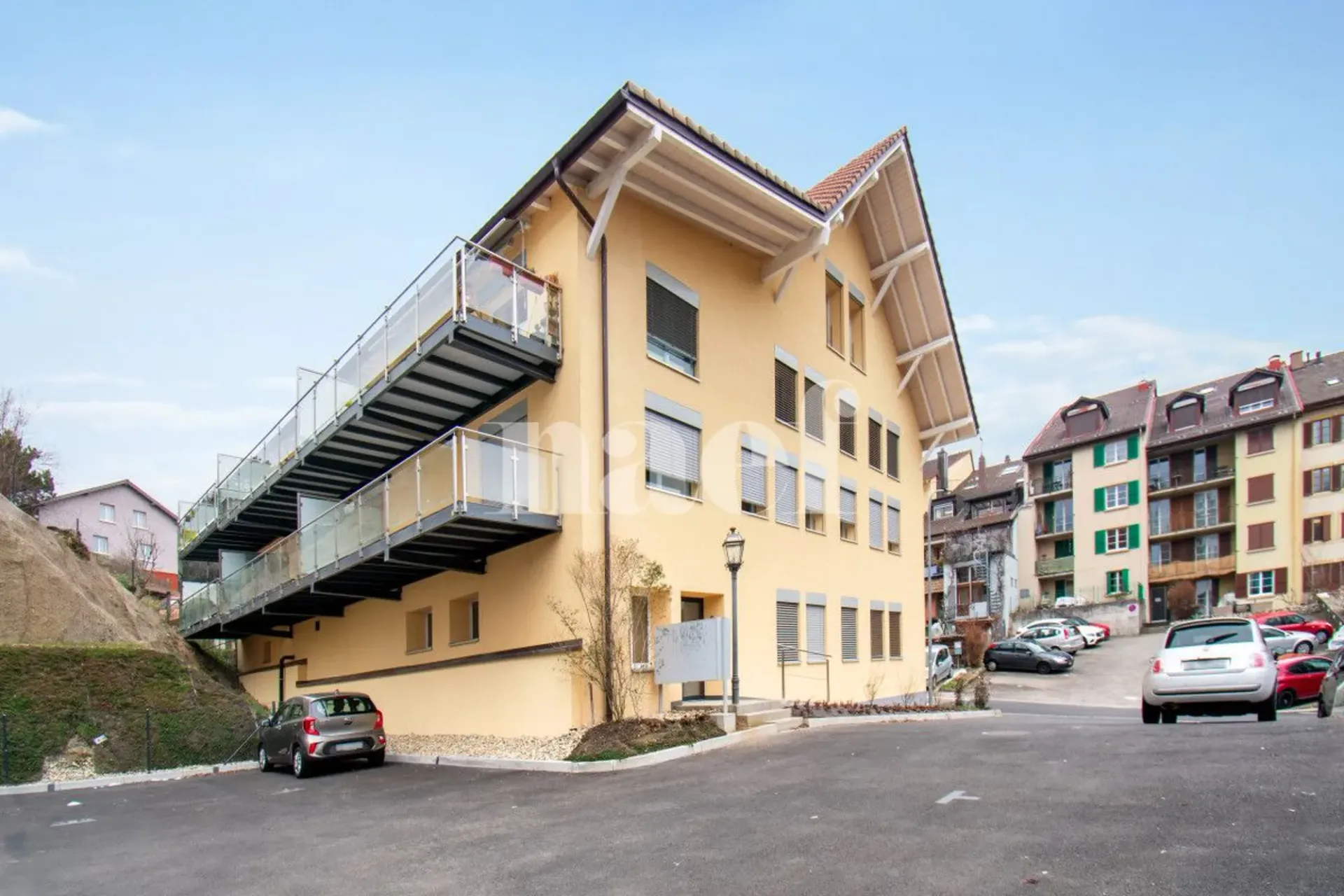 In Boudry, nahe der Tram und den Geschäften, 1-Zimmer-Wohnung