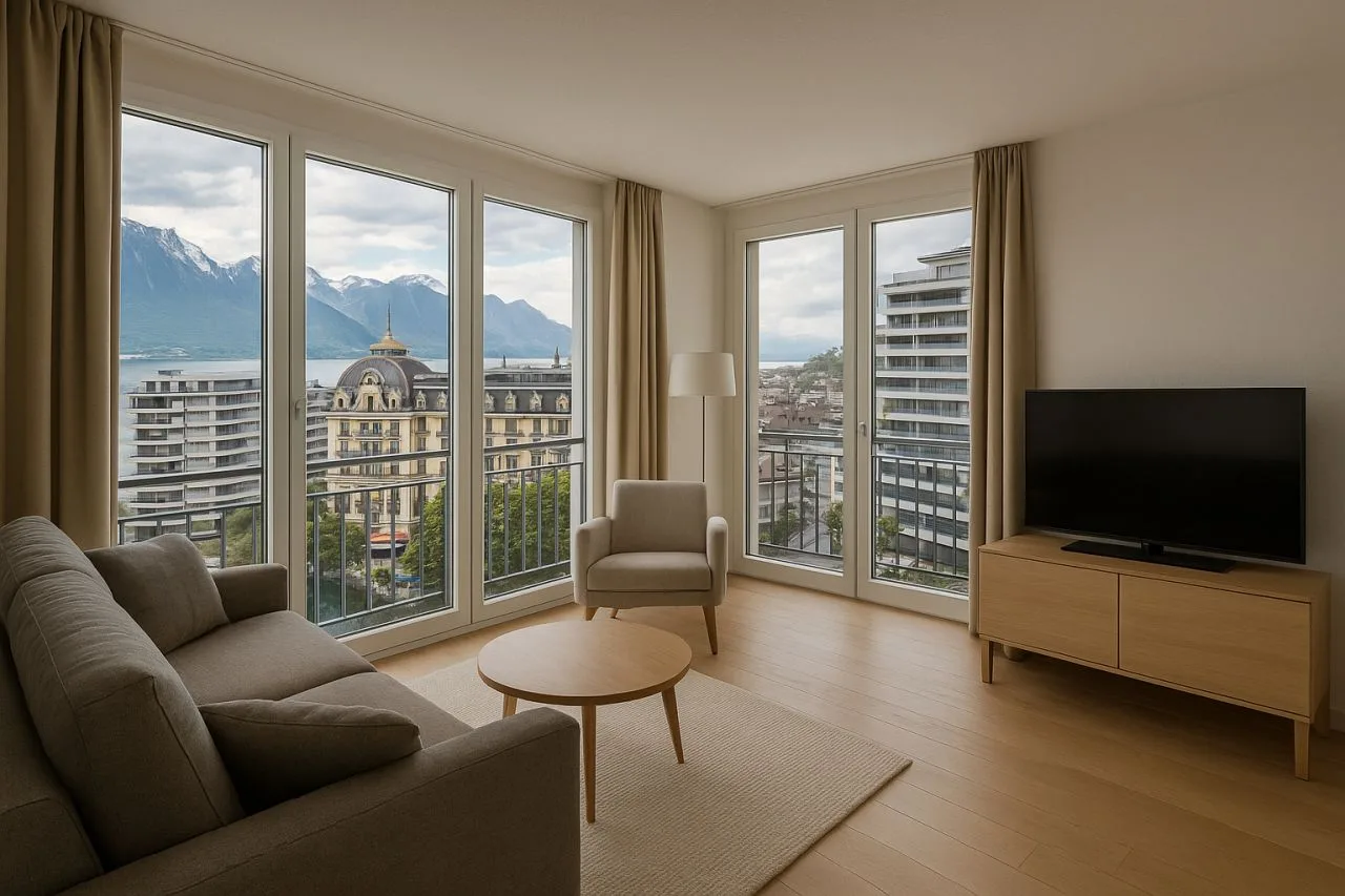 Magnifico duplex arredato di 3.5 locali // Montreux