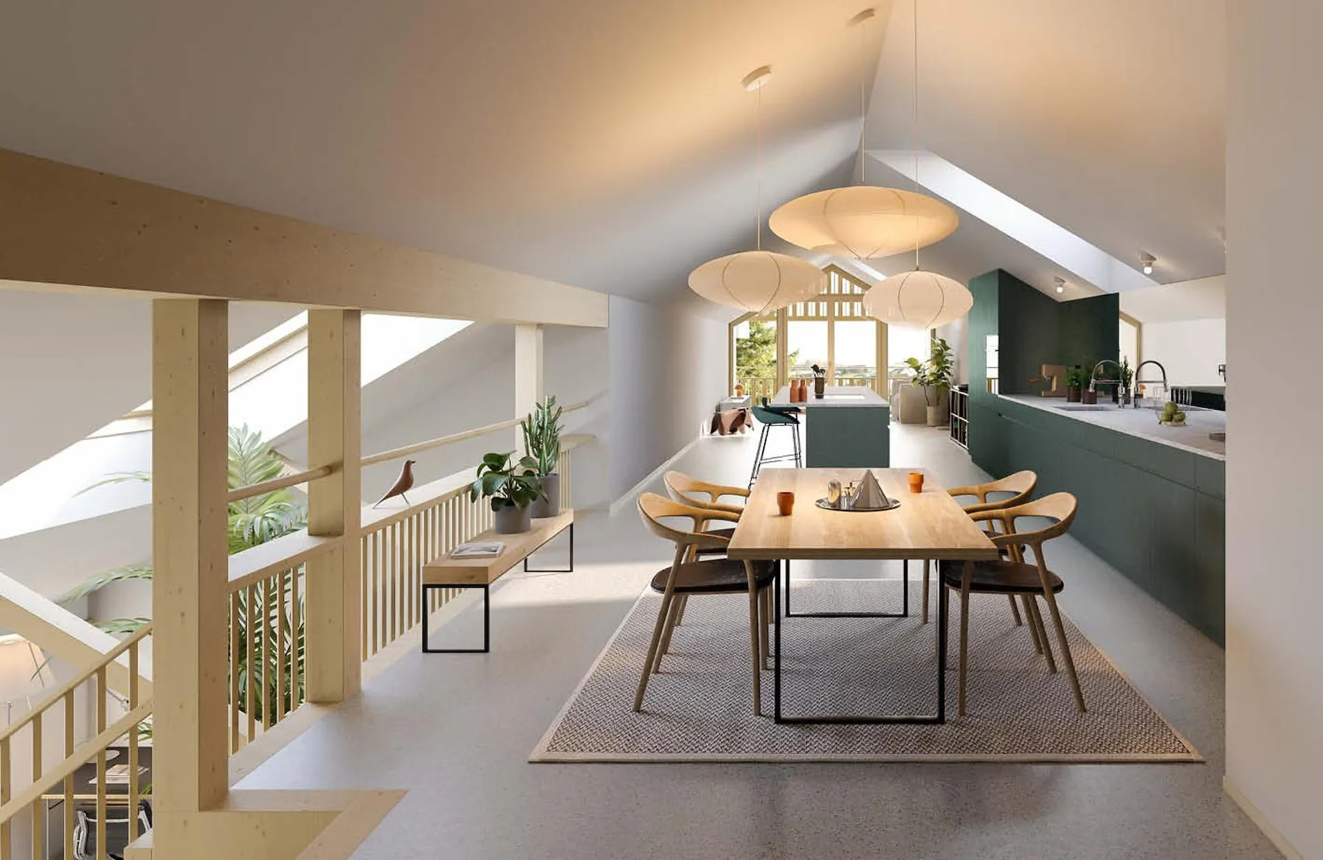 Dernière unité disponible – Loft avec 150 m² d'espace de vie et jusqu'à 4,2 m de hauteur de pièce