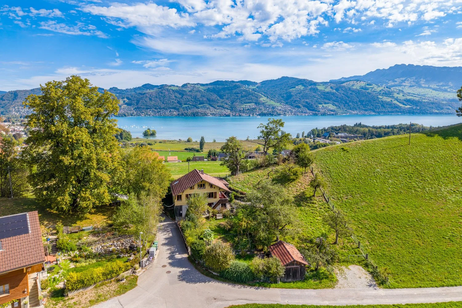 Unique residential location with breathtaking lake view