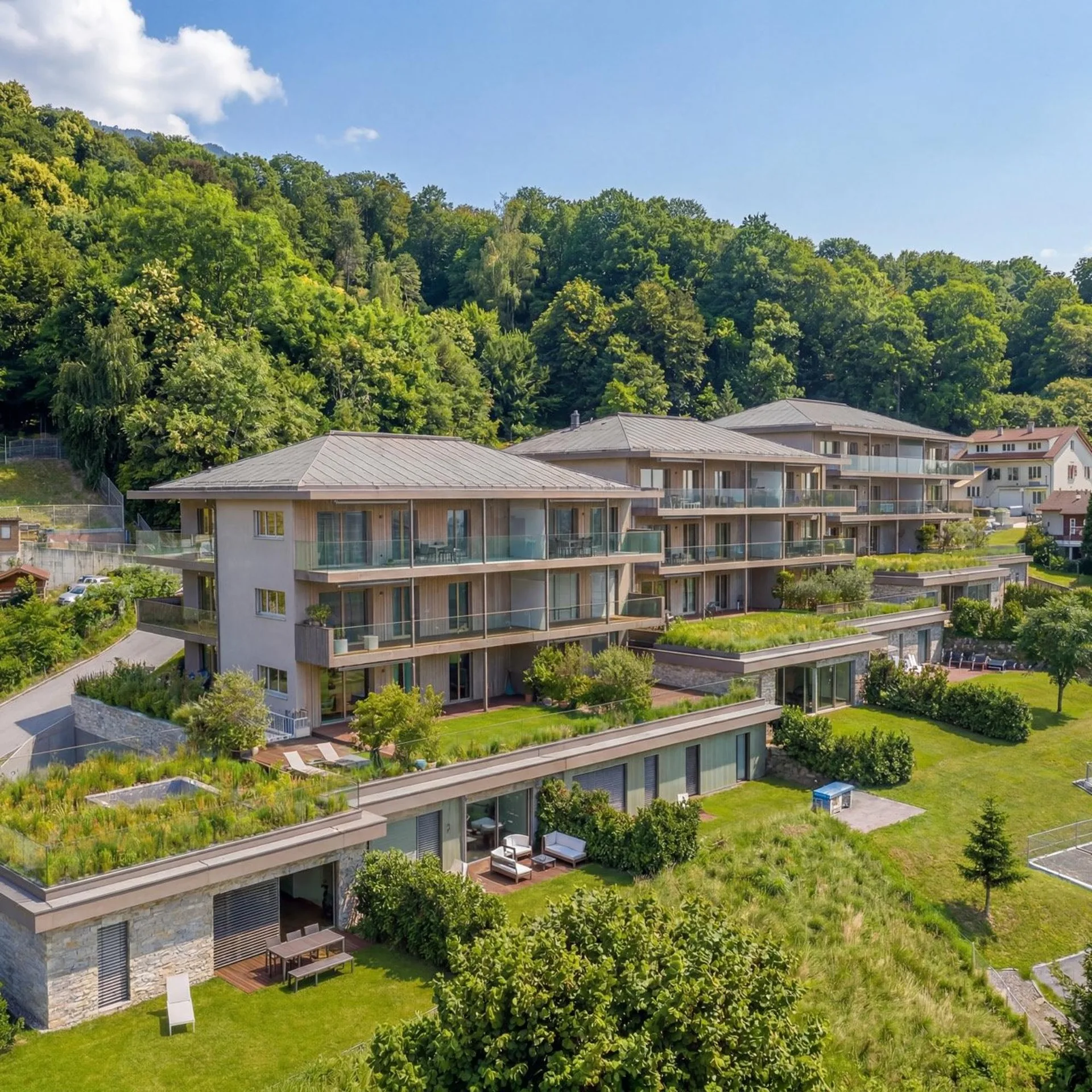 Résidence Les Terrasses du Lac, mit Swimmingpool - 2,5 bis 5,5 Zimmer