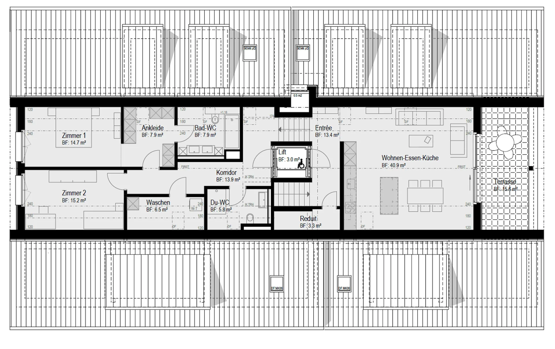 Letzte Wohnung sichern -  3.5-Zimmer-Neubau-Wohnung 2. Dachgeschoss in ruhiger Lage von Madetswil