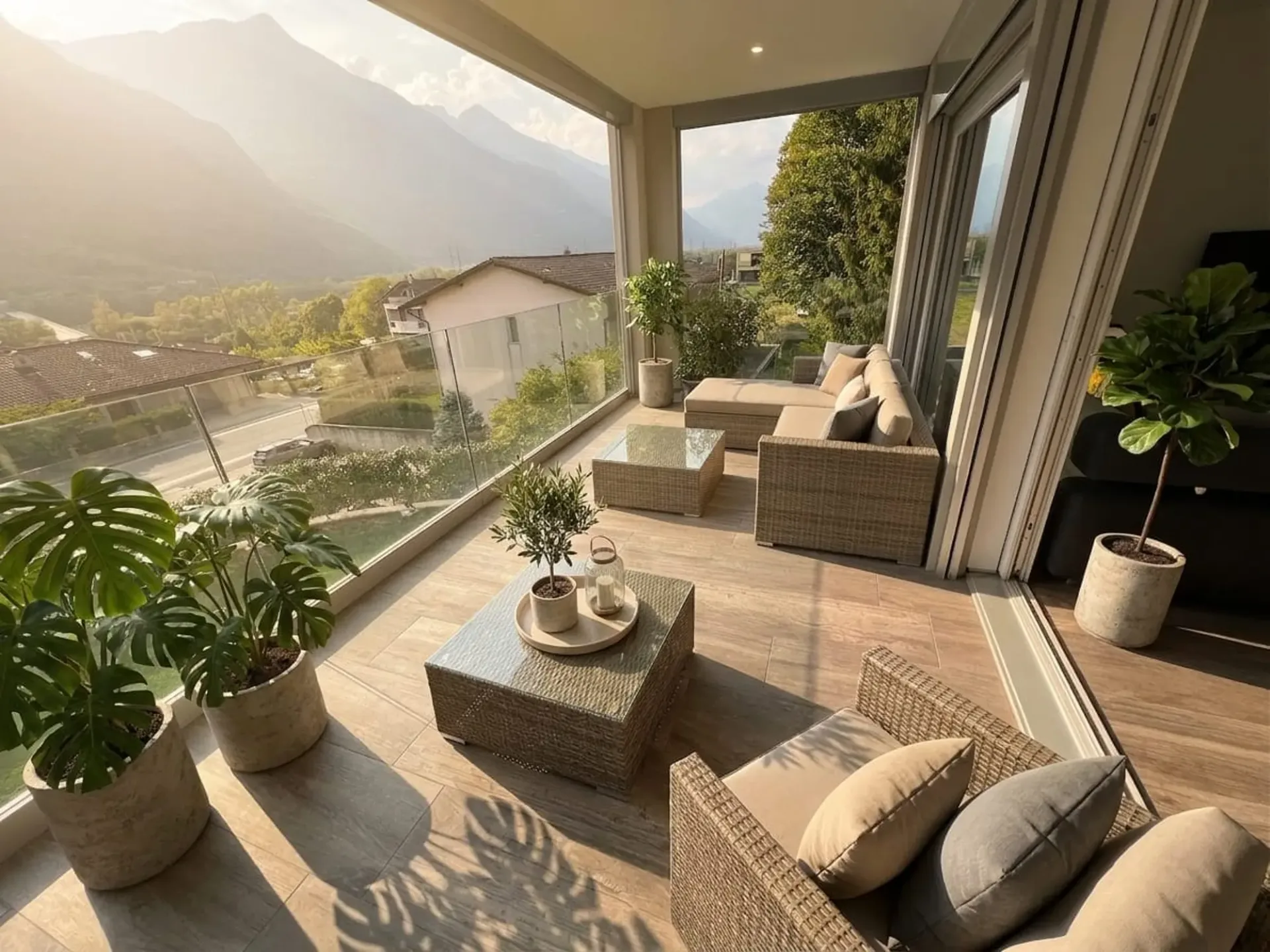 Moderne 3.5-Zimmer-Wohnung mit Loggia in Claro