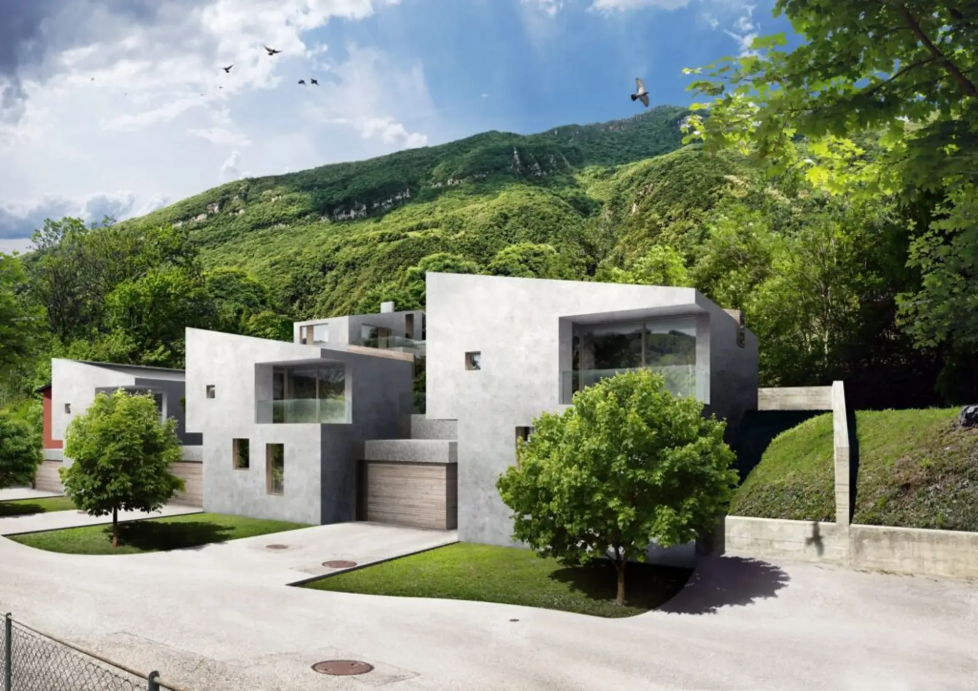 Neues Projekt von 3 unabhängigen Villen in Arosio (Malcantone)
