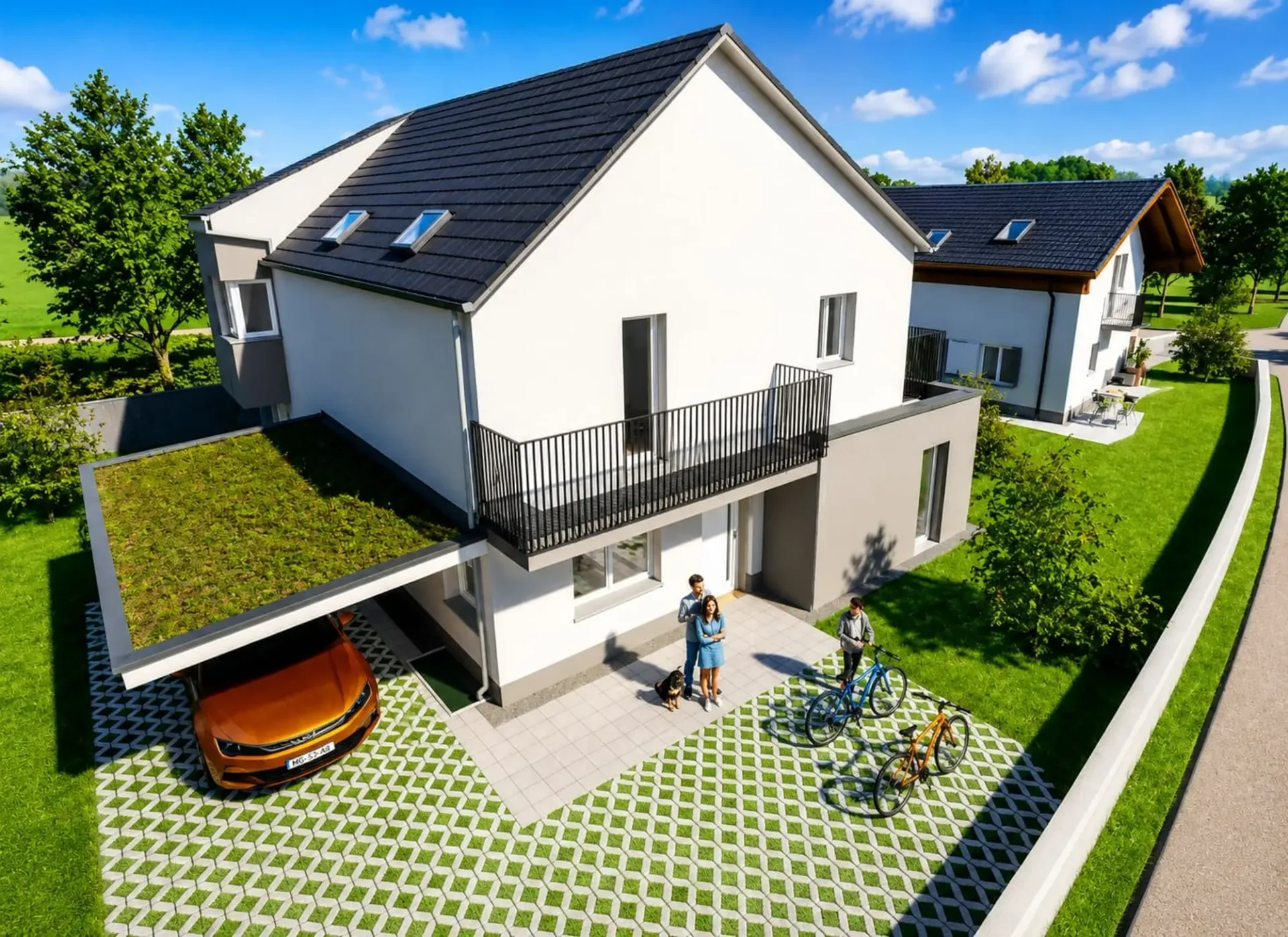 Casa unifamiliare nuova di 6,5 locali con giardino
