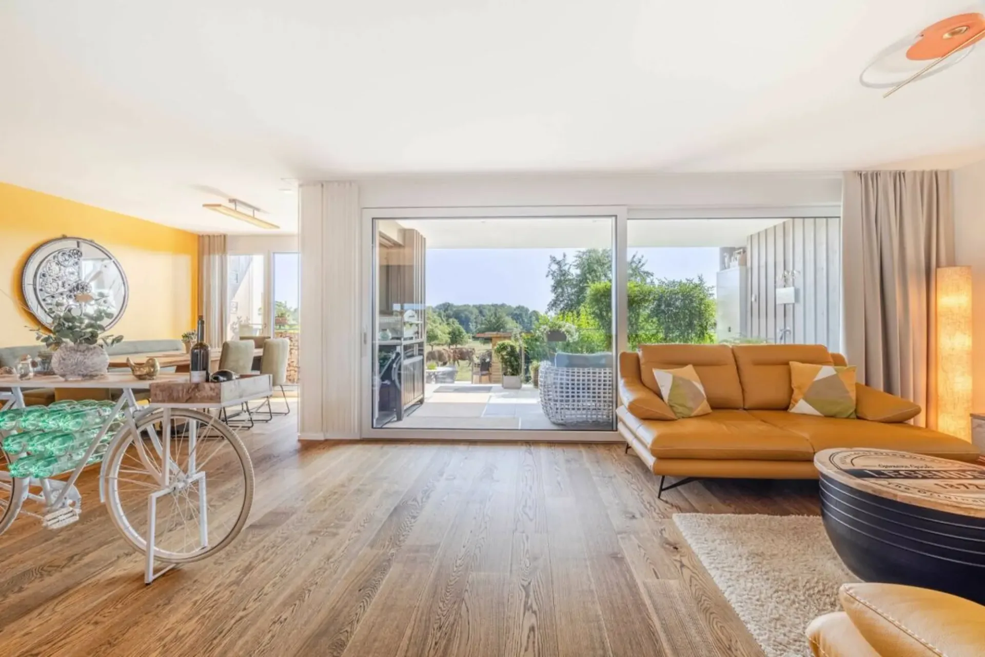 Newly built comfort with garden idyll - high-quality 3.5-room garden apartment directly adjacent to the agricultural zone