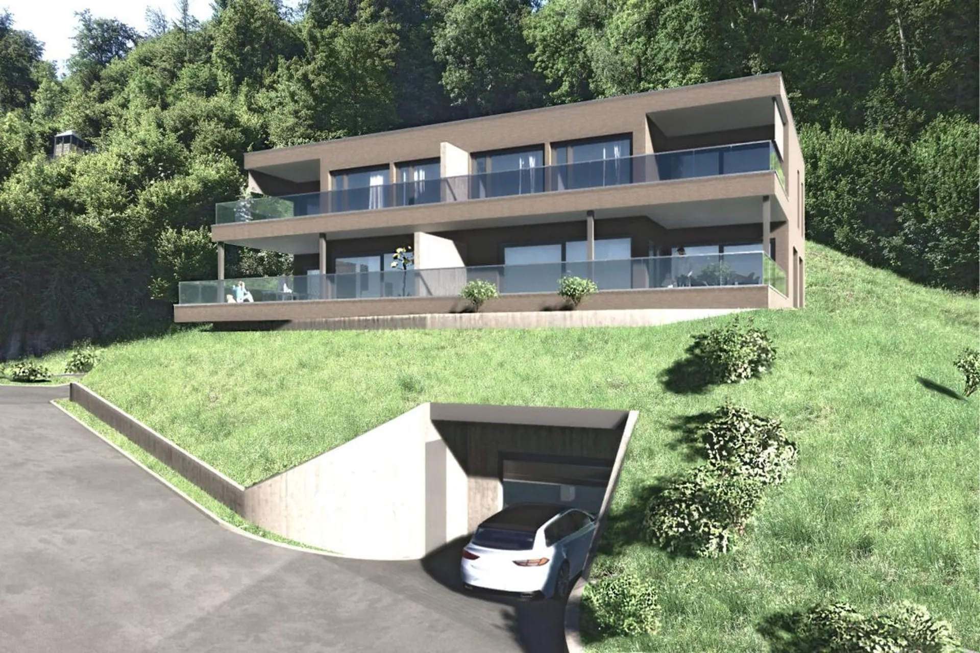 Neubauprojekt "Pilatusblick" Doppeleinfamilienhaus