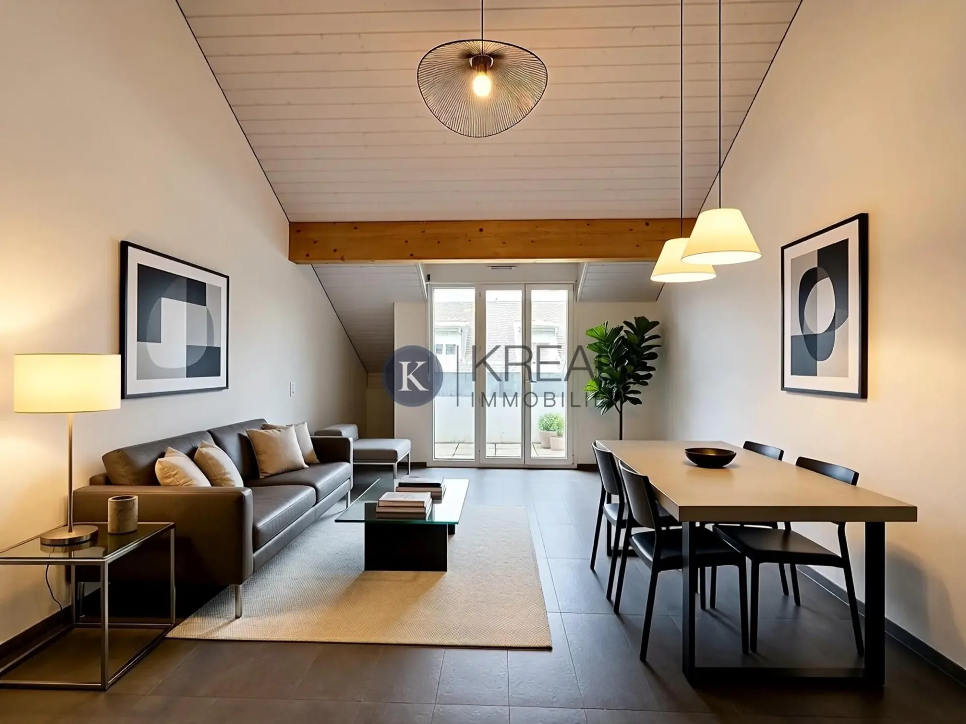 Schönes 2.5-Zimmer-Apartment im letzten Stock eines neuen PPE