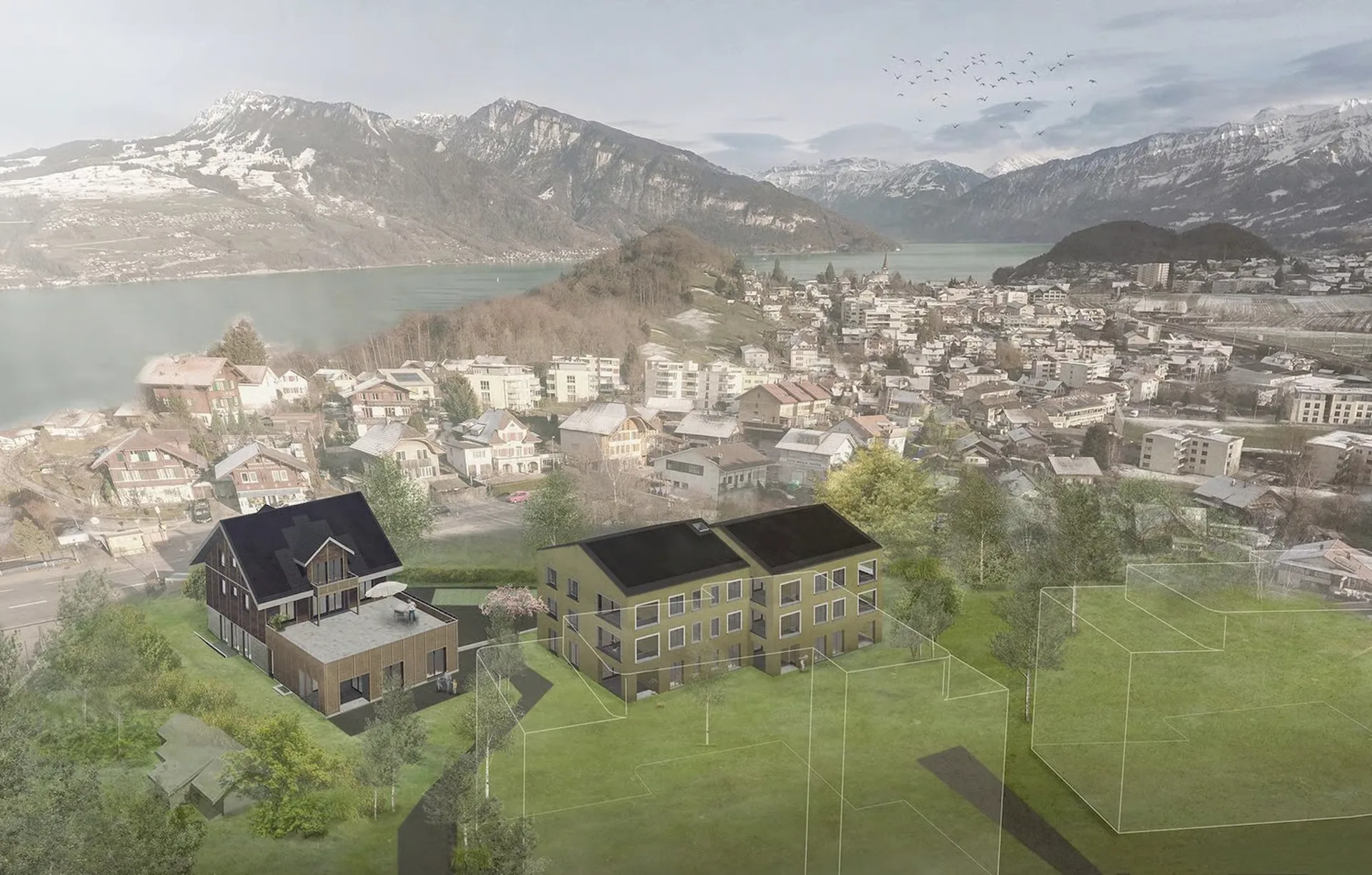 Individuelle 3.5-Zimmer-Neubauwohnungen in Spiez