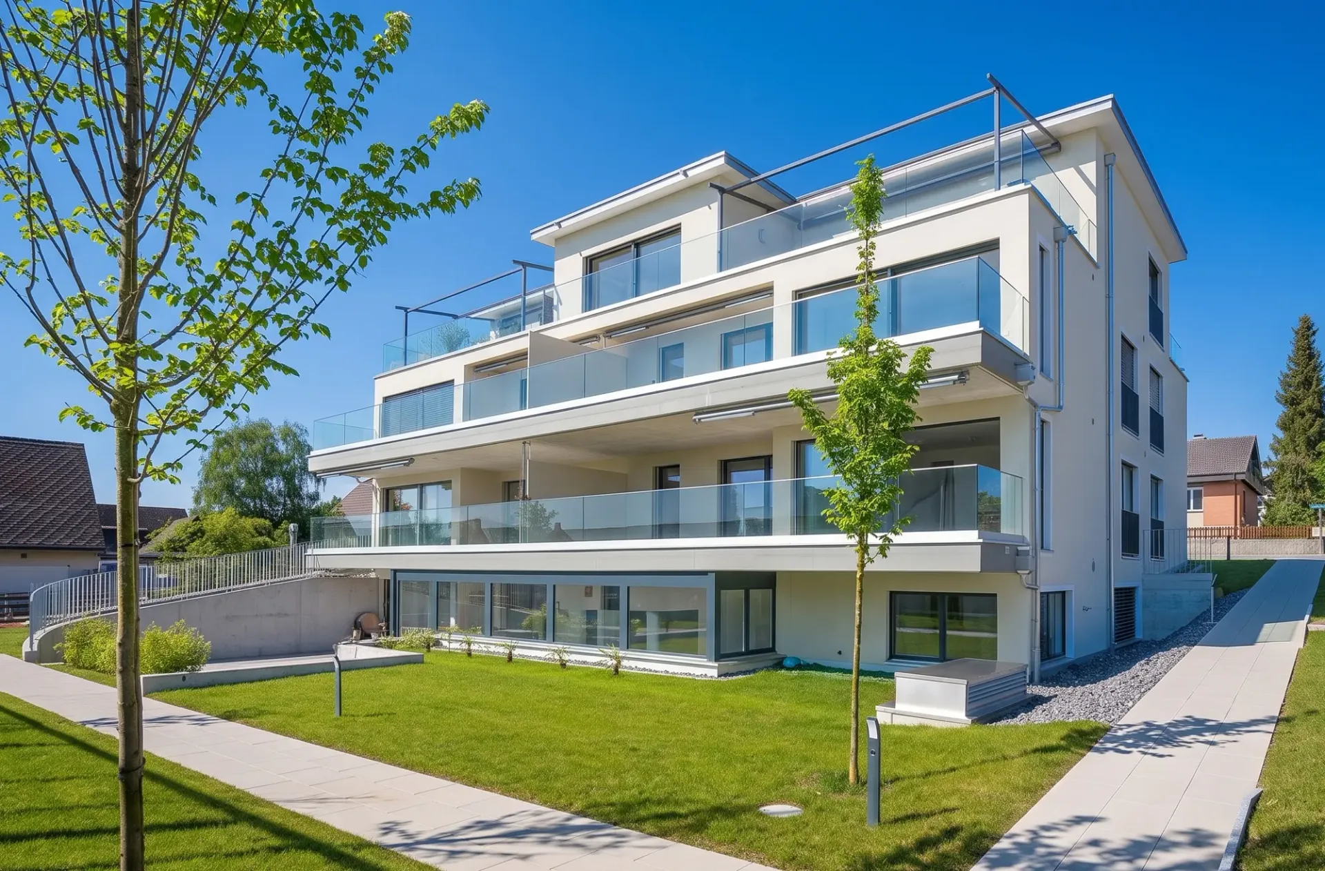 Exklusive Gartenwohnung: inkl. Wintergarten, Bastelraum, Minergie, Kochinsel