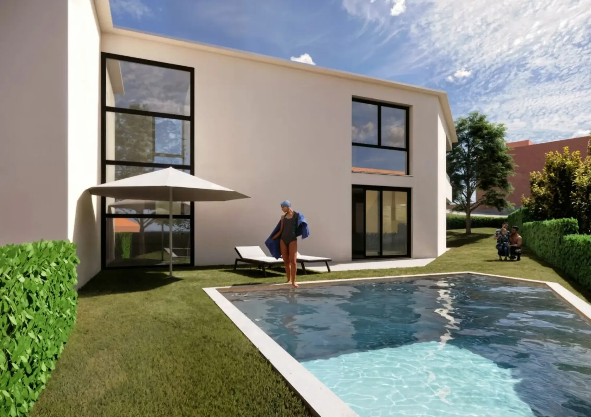 AGRA VILLA DUPLEX MIT DESIGN UND POOL