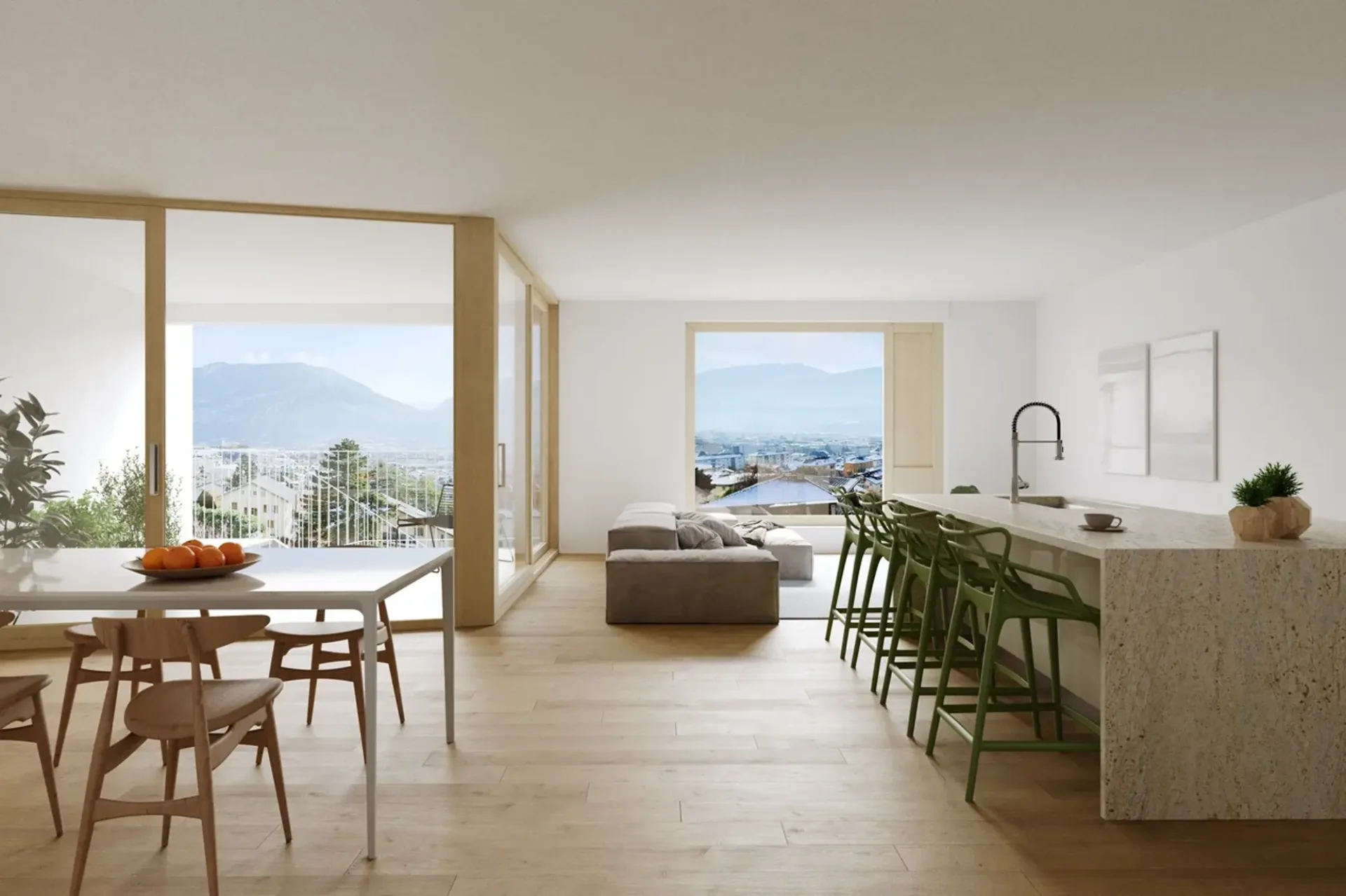 MAGNIFIKES VILLA AUF CORNICHE DU SOLEIL - SIERRE