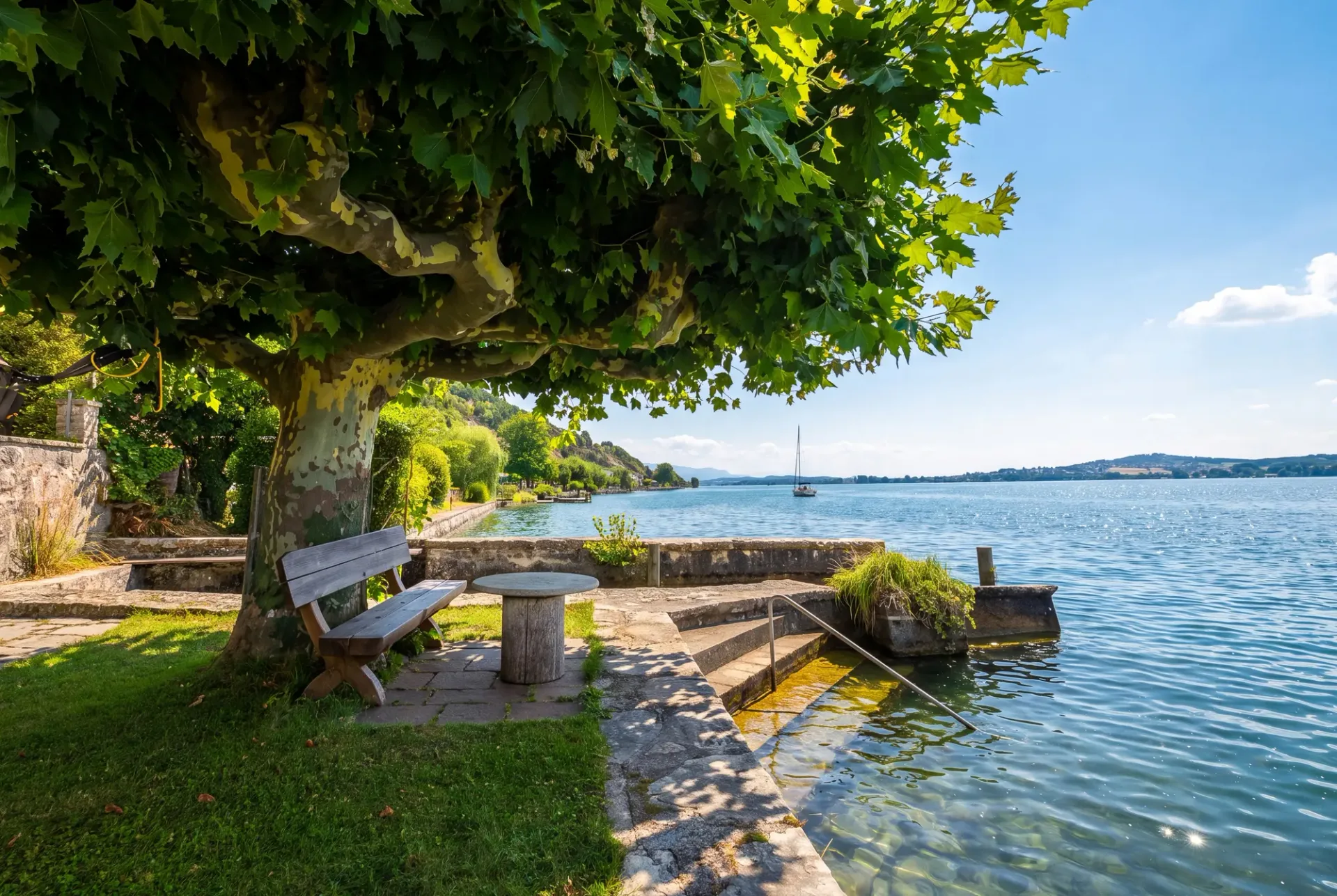 SEEZUGANG UND BOOTSPLATZ - CHARMANTES EINFAMILIENHAUS AM BIELERSEE