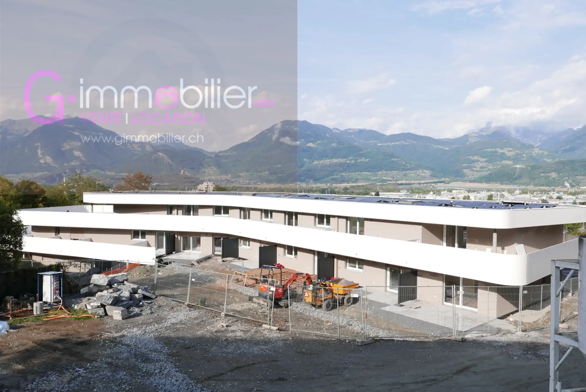 Zu vermieten Duplex 2,5 Zimmer neu mit 86m2 und privatem Garten von 75m2