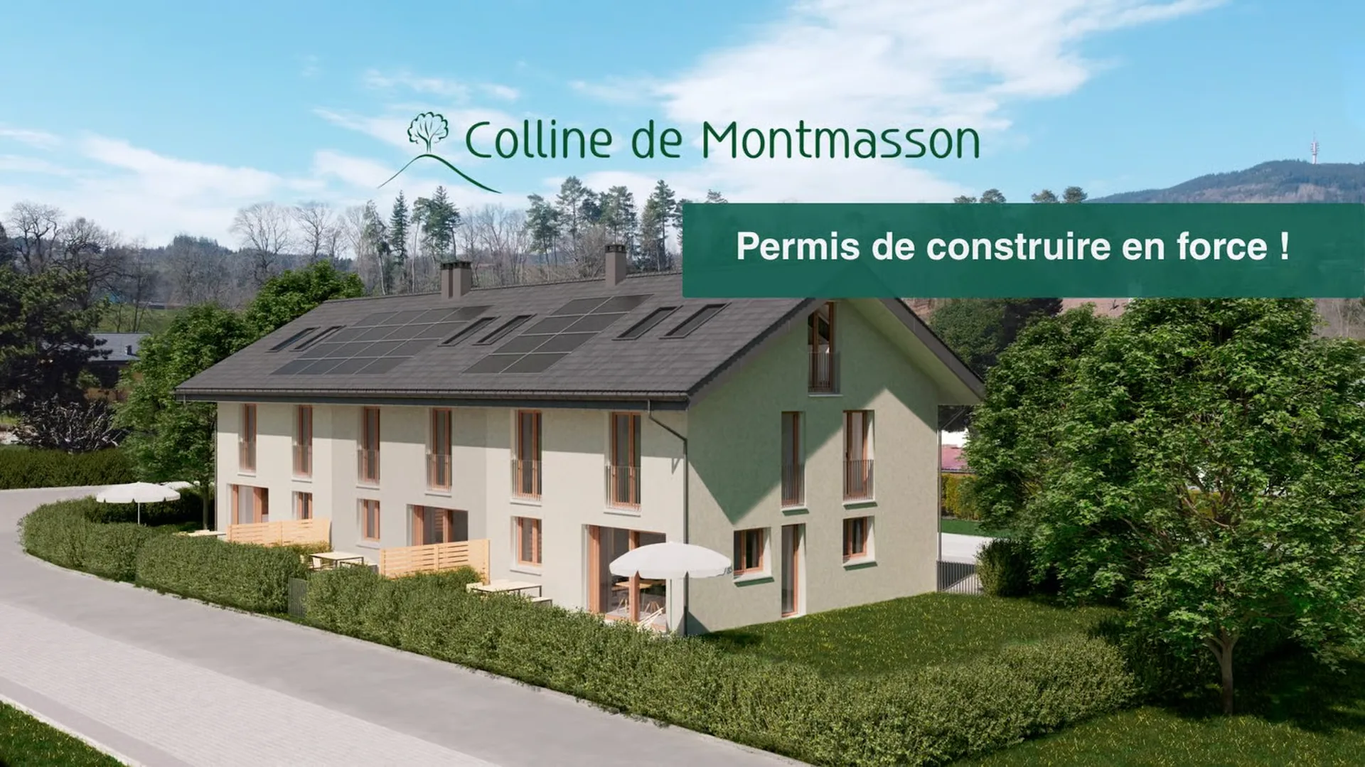 Maison mitoyenne neuve de 5.5 pièces à Marsens – dernier lot - permis de construire en force!