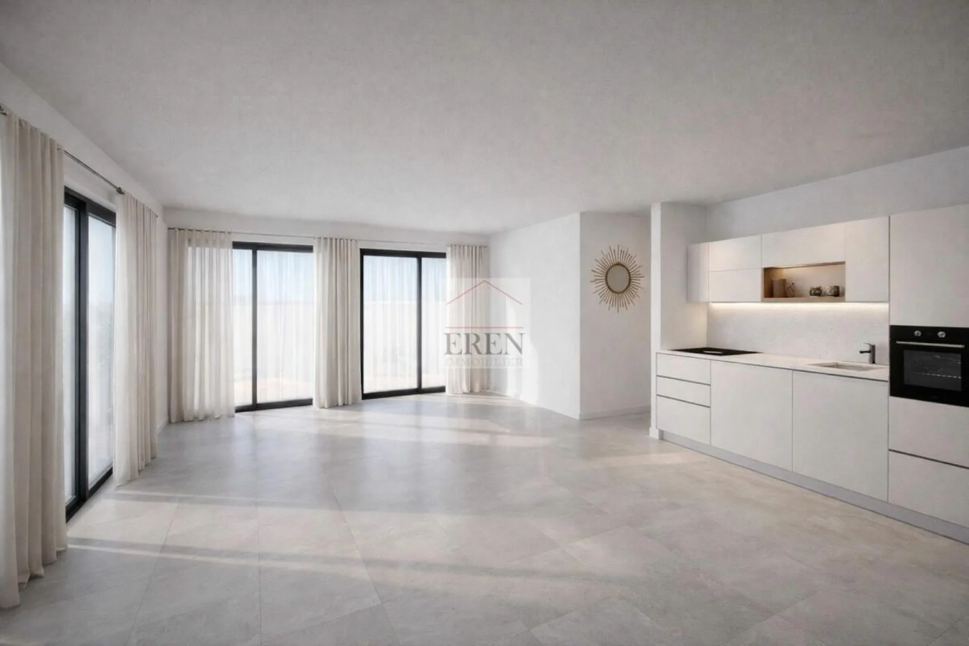Appartement 3,5 pièces sud-ouest à l'avant dernier étage à Grône