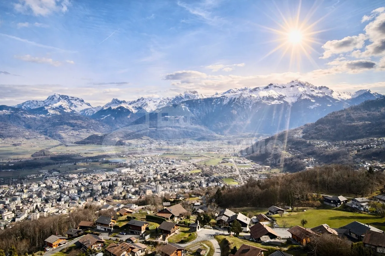 BAUGRUNDSTÜCK - RUHIG, SONNIG UND AUSBLICK AUF DIE DENTS DU MIDI