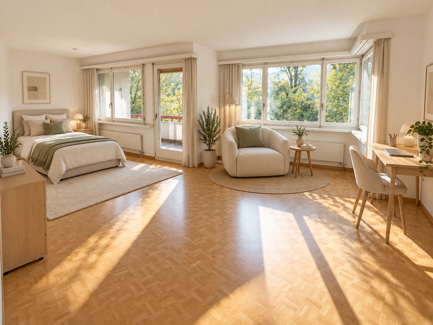Small, charming, special – 1.5-room apartment in retro style in Riehen