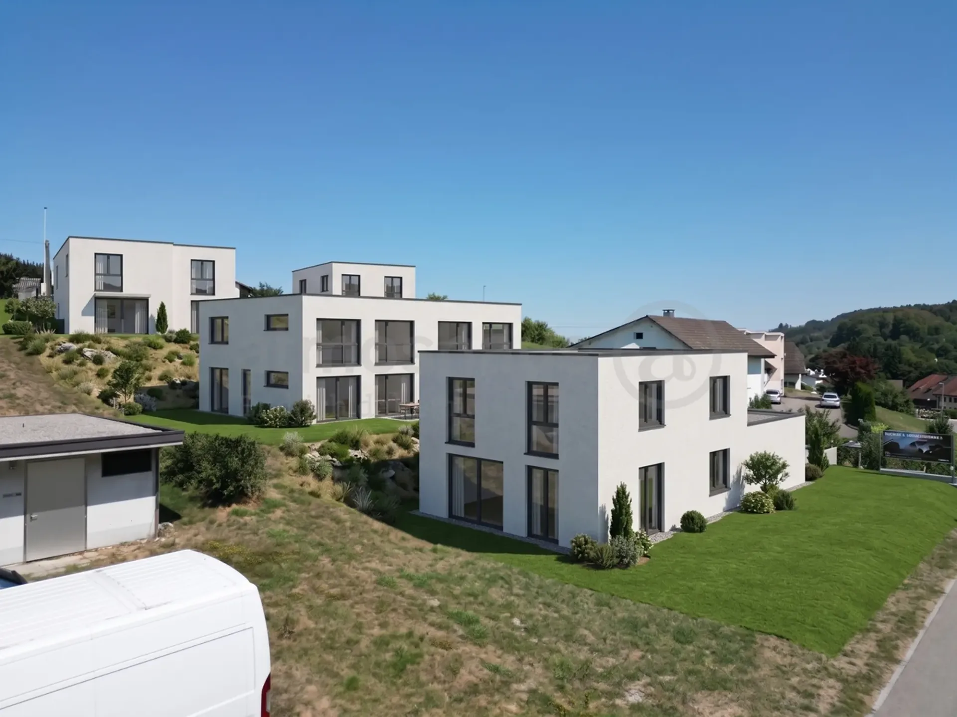 Modernes DEFH Neubauprojekt mit Terrasse und Balkon in Safenwil