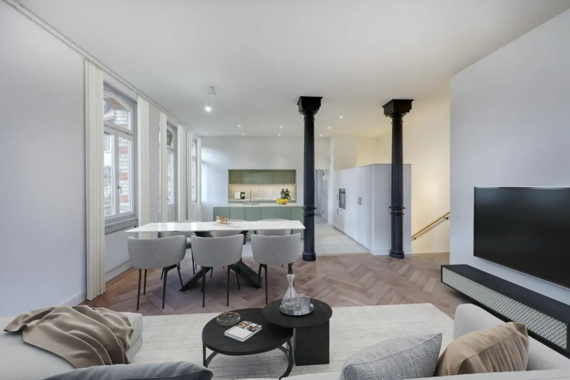 Exklusive 3.5-Zimmer-Gartenwohnung - Historischer Charme trifft modernen Wohnluxus
