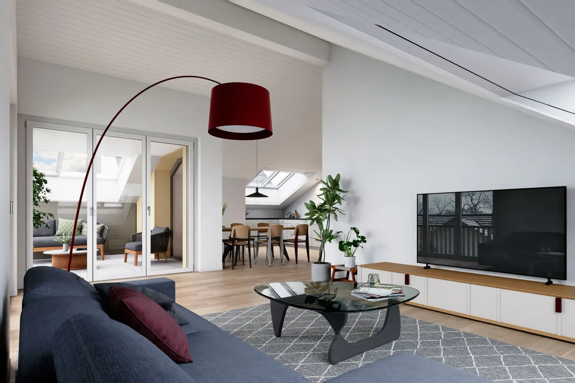 Attic apartment with mountain scenery: 2.5 rooms, expandable to 3.5 rooms