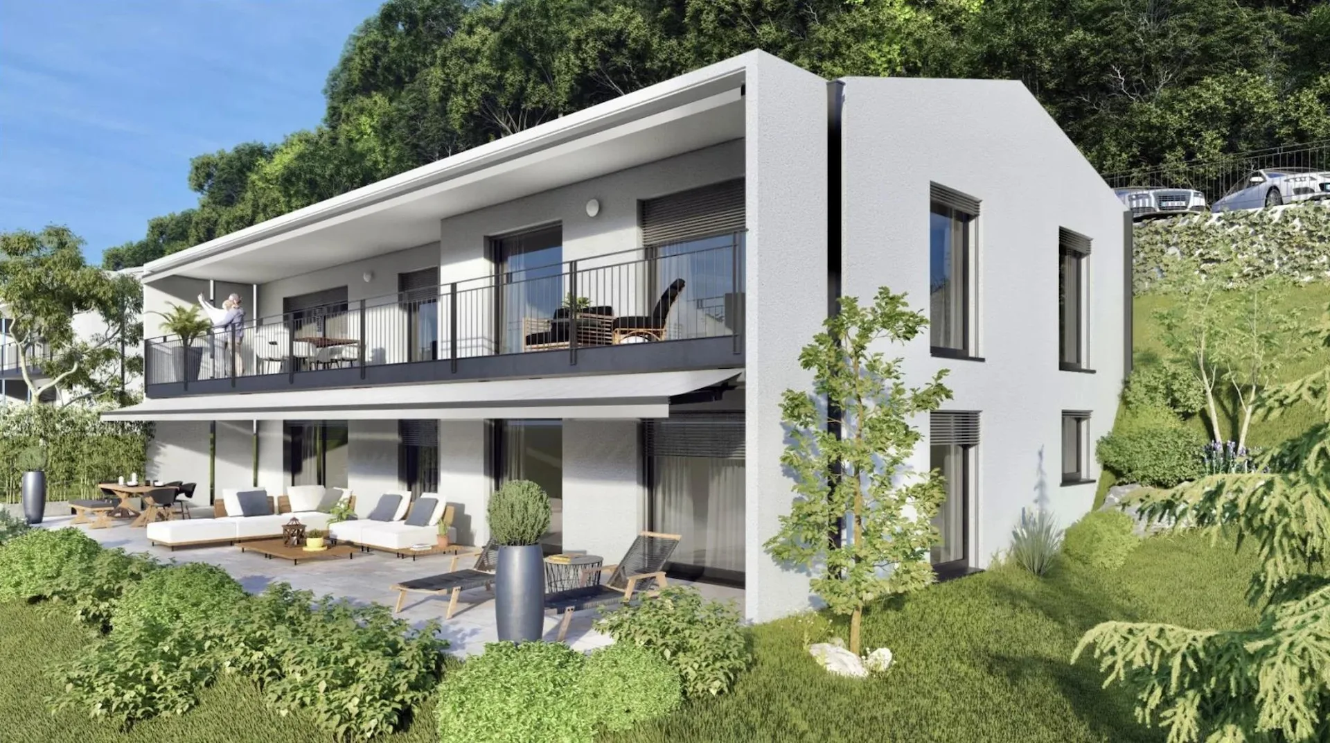 Moderne Wohnung mit spektakulärer Aussicht in Lavaux