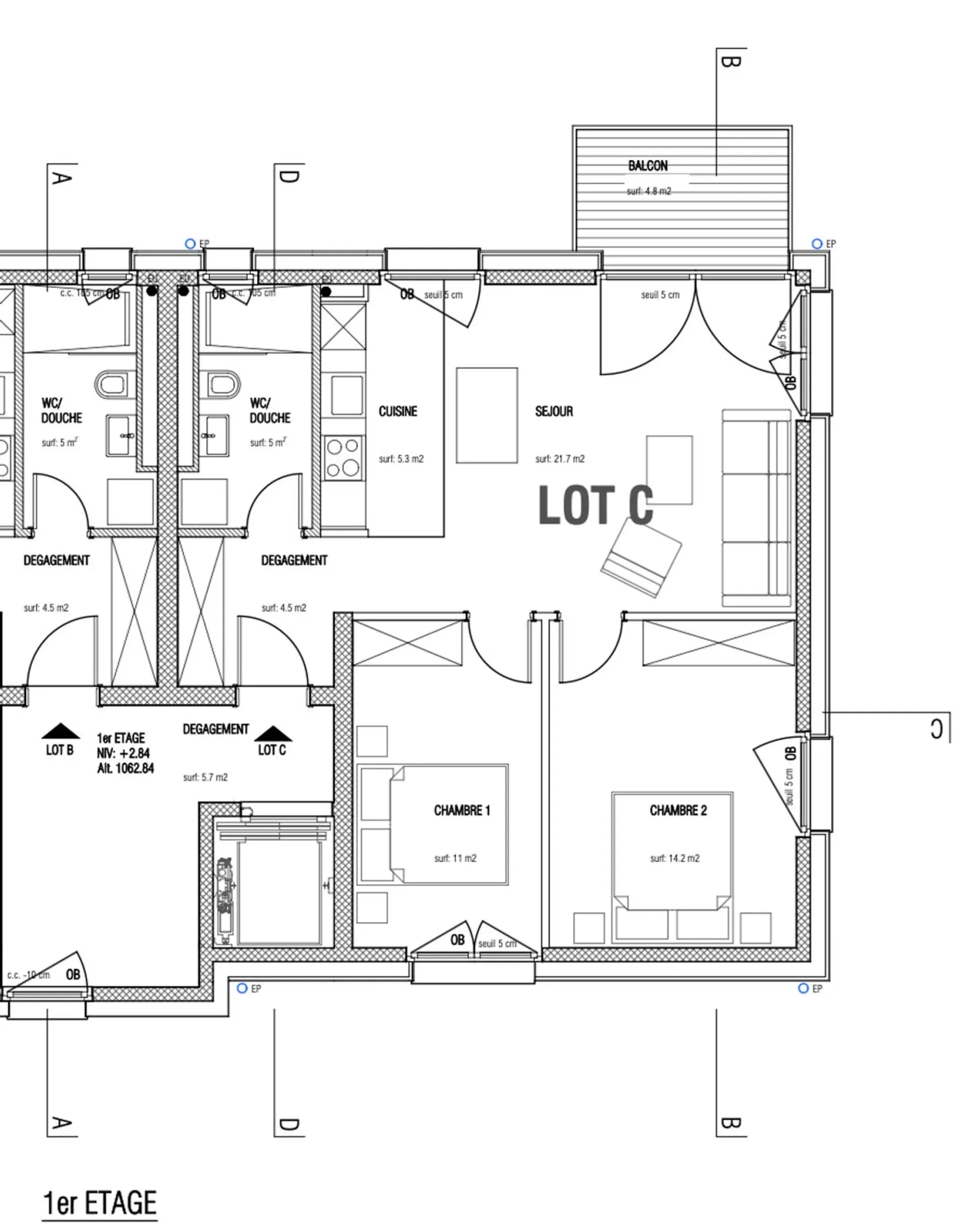 CHALET 1909 - LOT C - 3,5 Zimmer mit Balkon