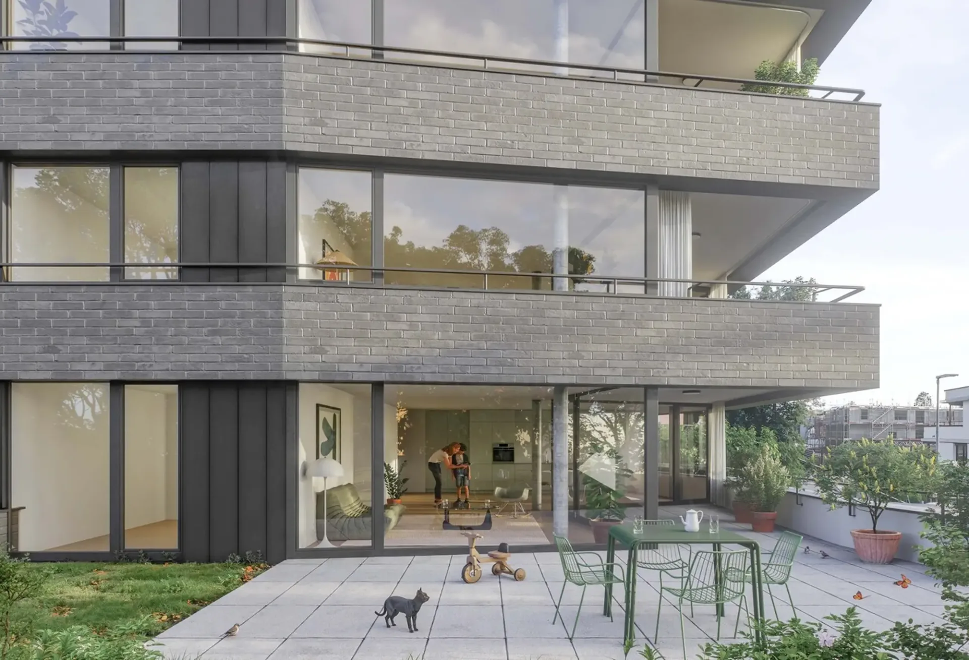 4,5 Zimmer im Erdgeschoss - Architektonische Eleganz!