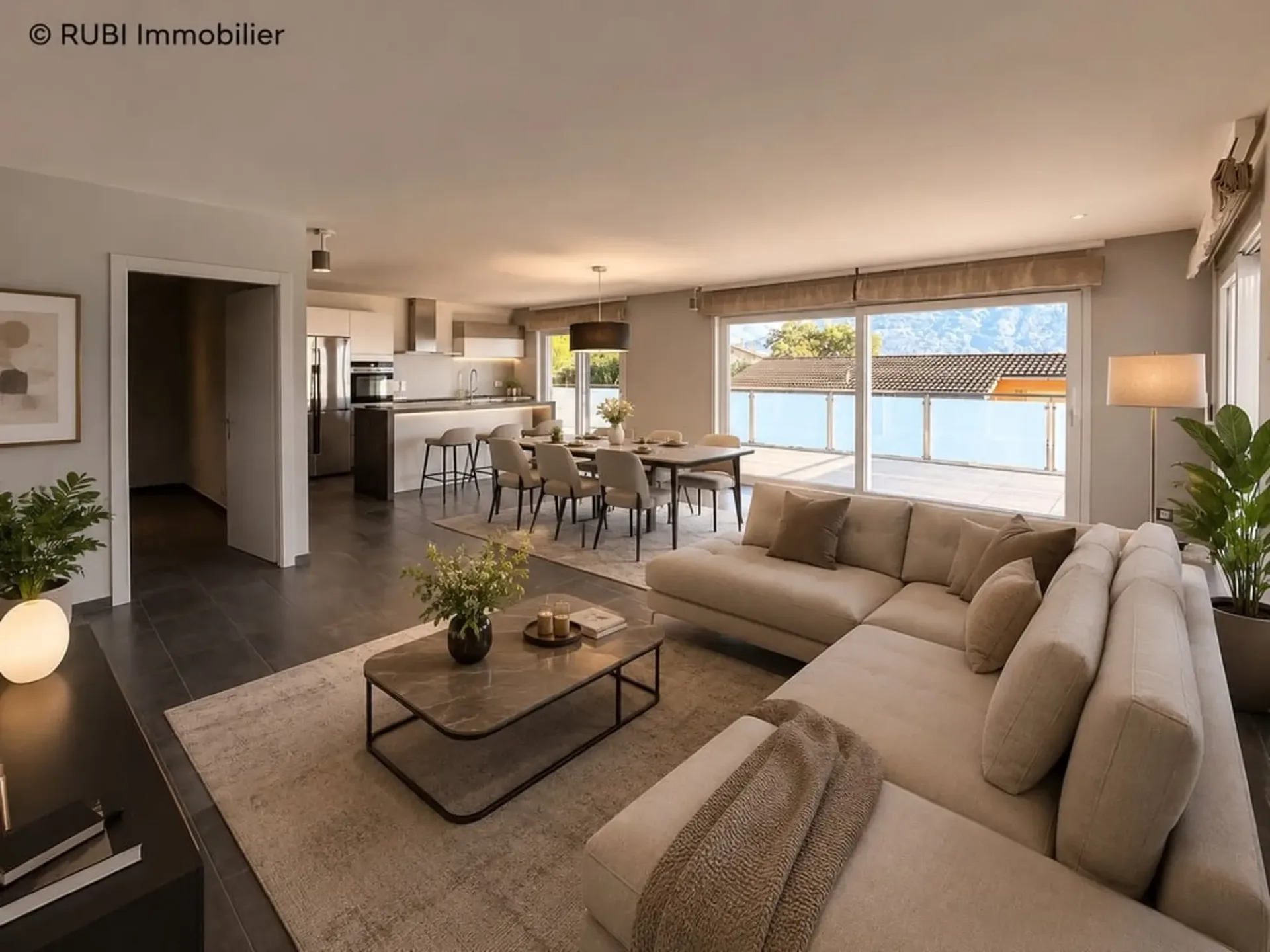 Appartement mit hohem Standard und großer Terrasse sowie Panoramablick
