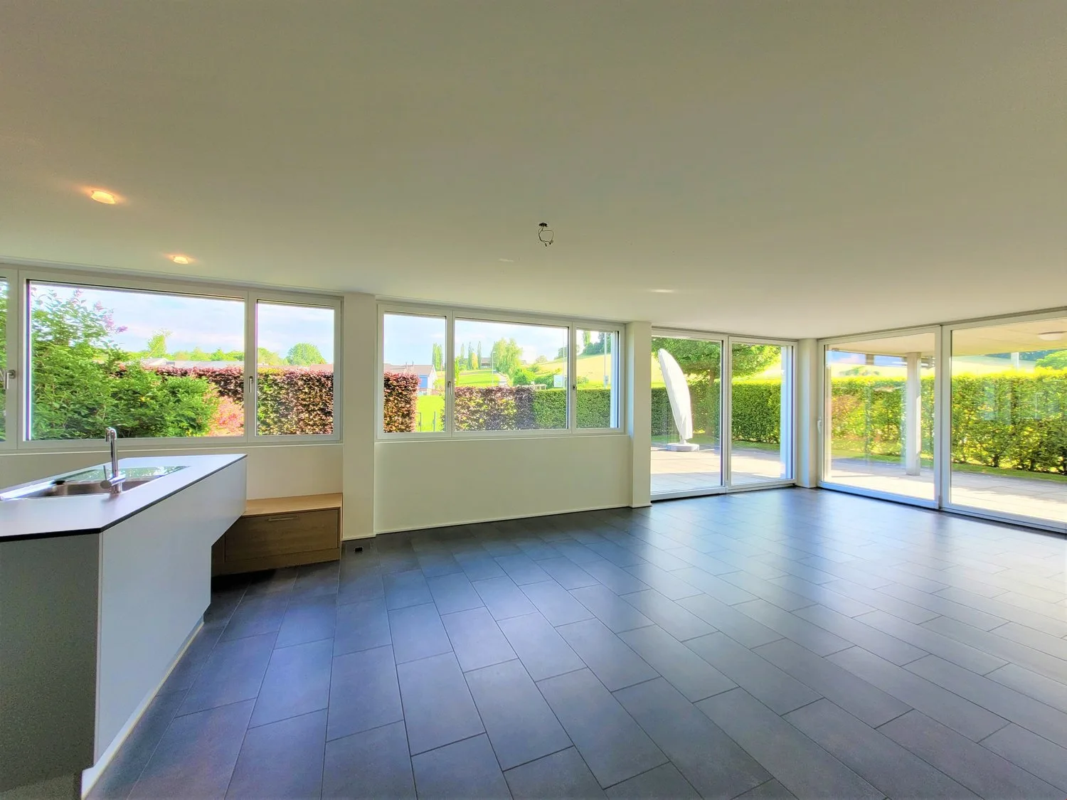 4.5 room apartment on the ground floor with garden seating
