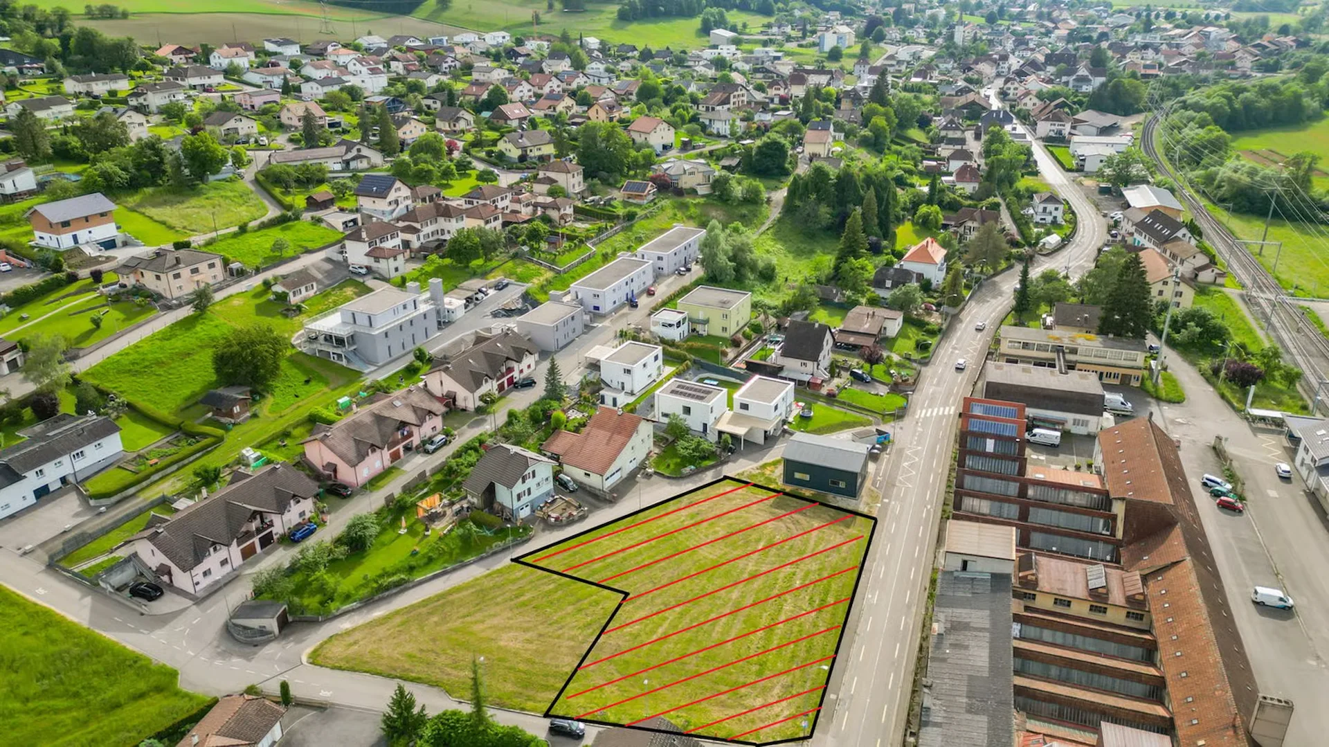 In Mischzone, Baugrundstück von 1'749 m² in Courfaivre – Seltene Gelegenheit!