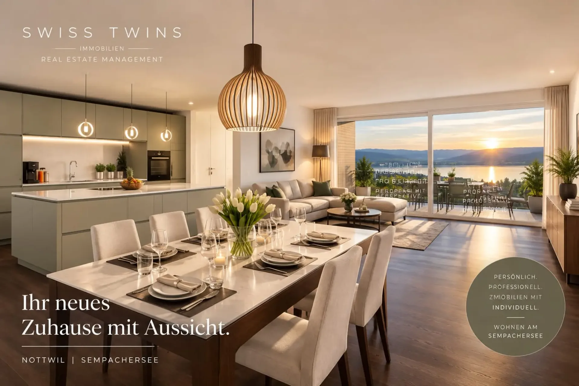 Nottwil - Grosszügige 5-Zimmer-Eigentumswohnung mit Seeblick