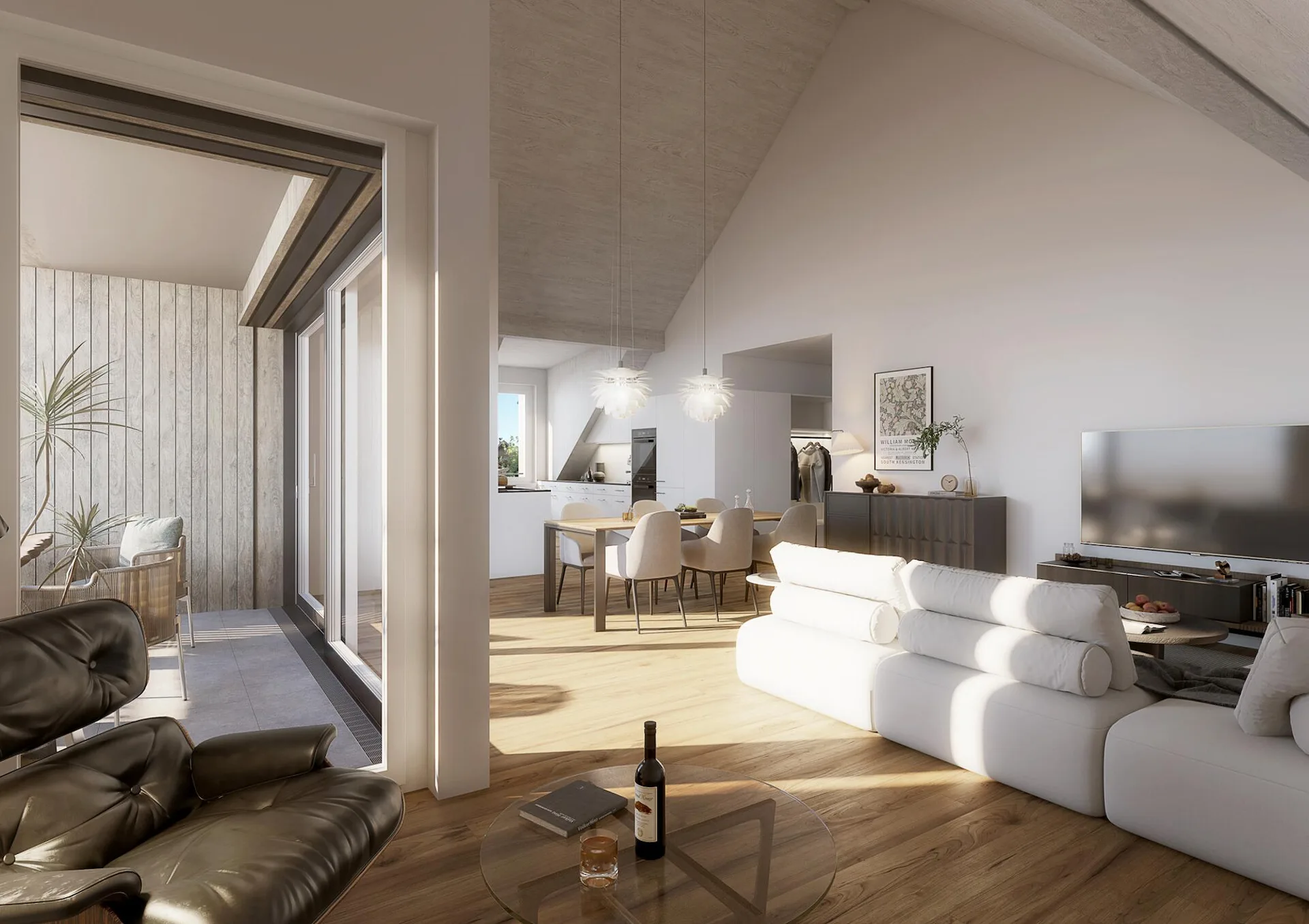 Moderne Dachwohnung für Lebensqualität