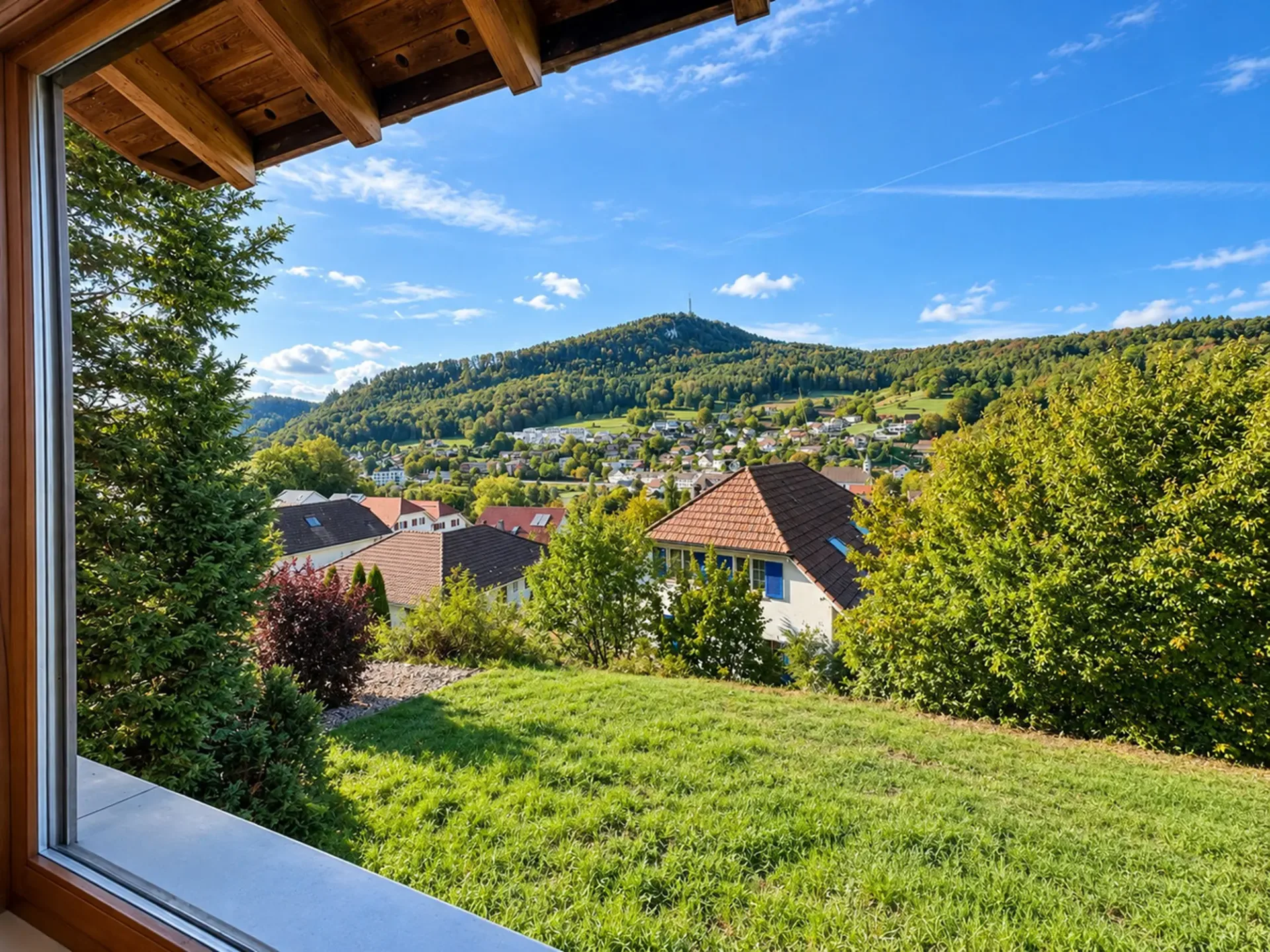 Freistehendes Einfamilienhaus mit Umschwung und Weitsicht