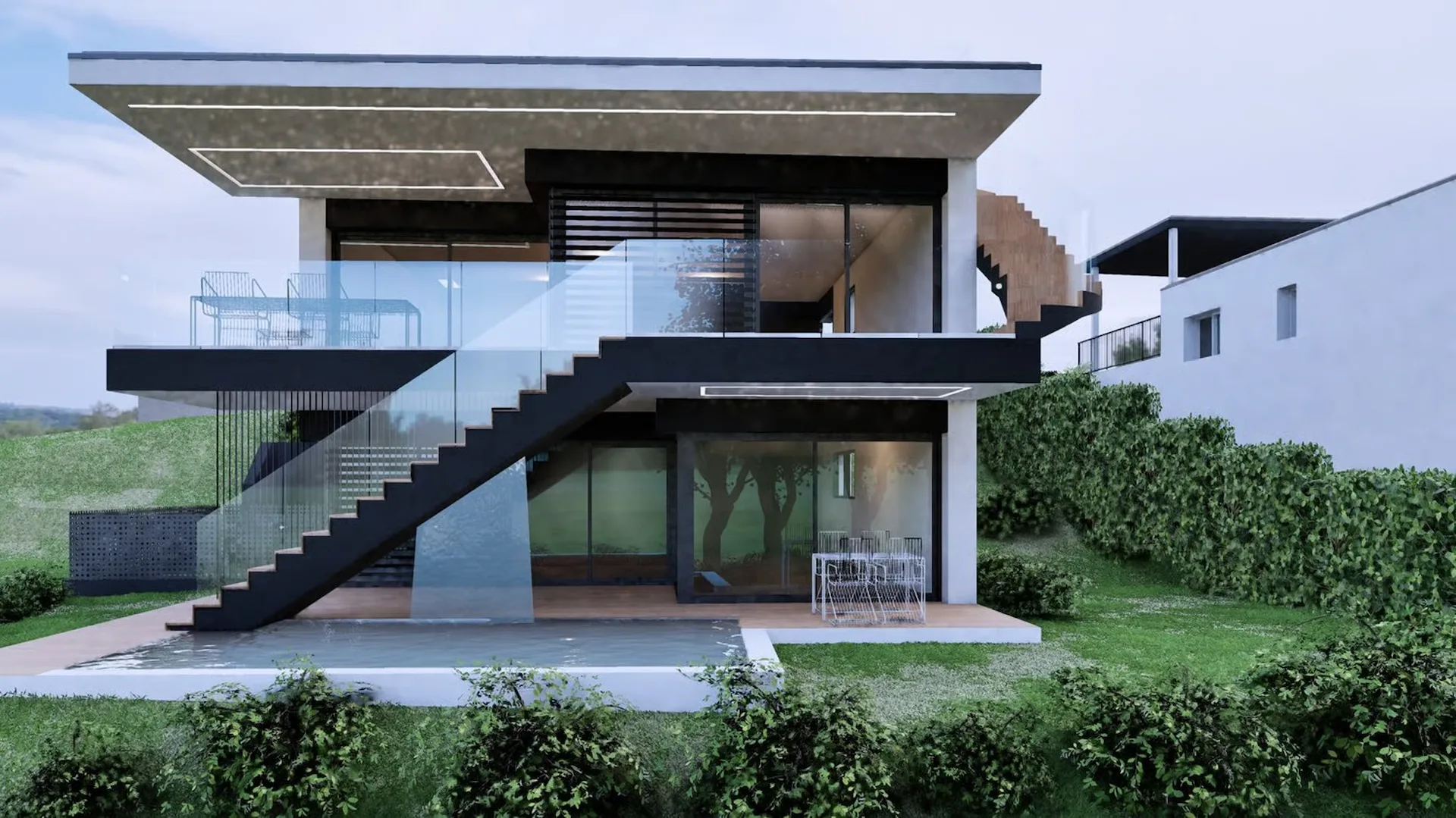 Moderne Design-Villa mit Pool in Villa Luganese zu errichten!