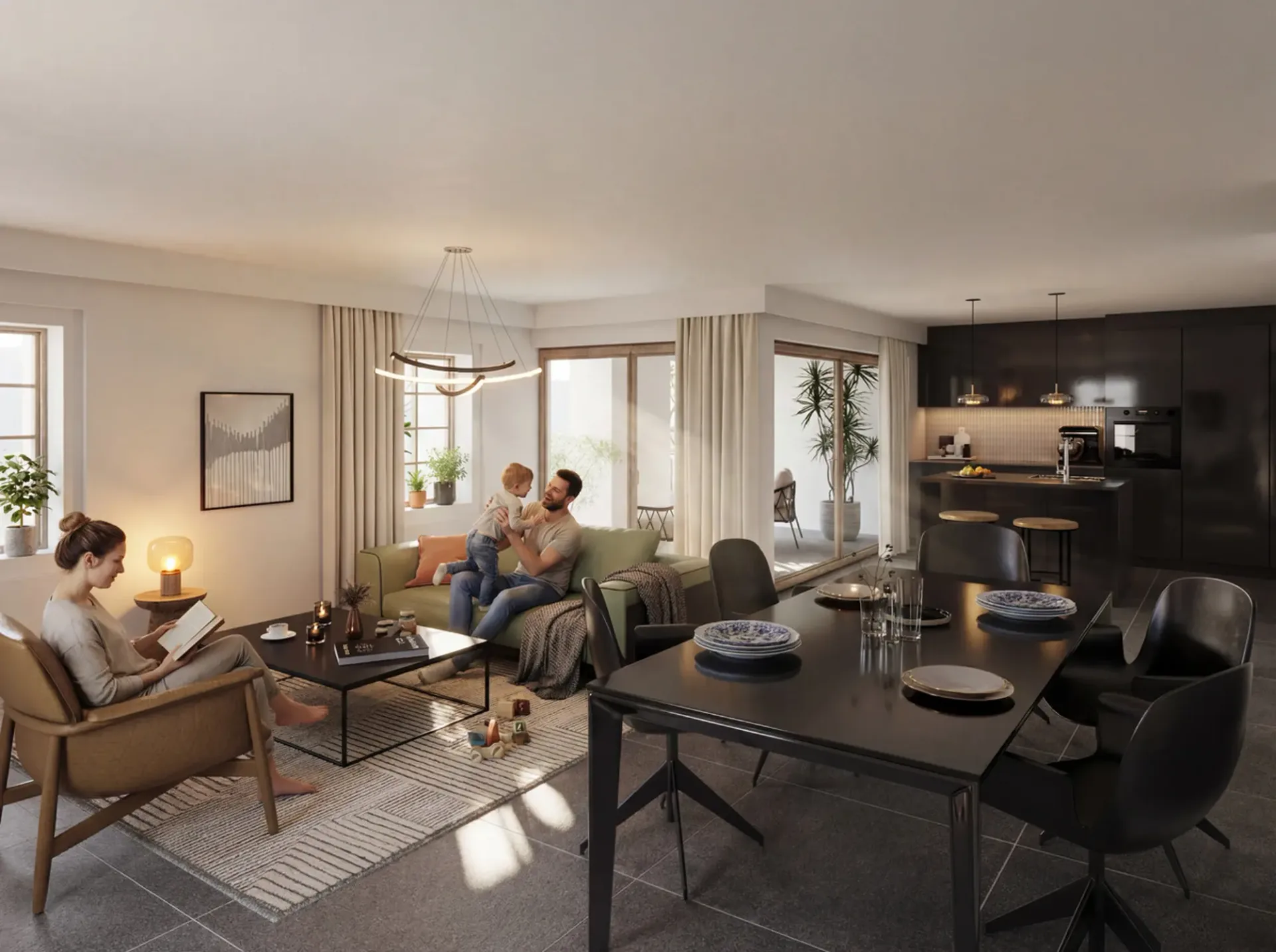 Appartement 5.5 pièces au rez supérieur -- Un nid familial