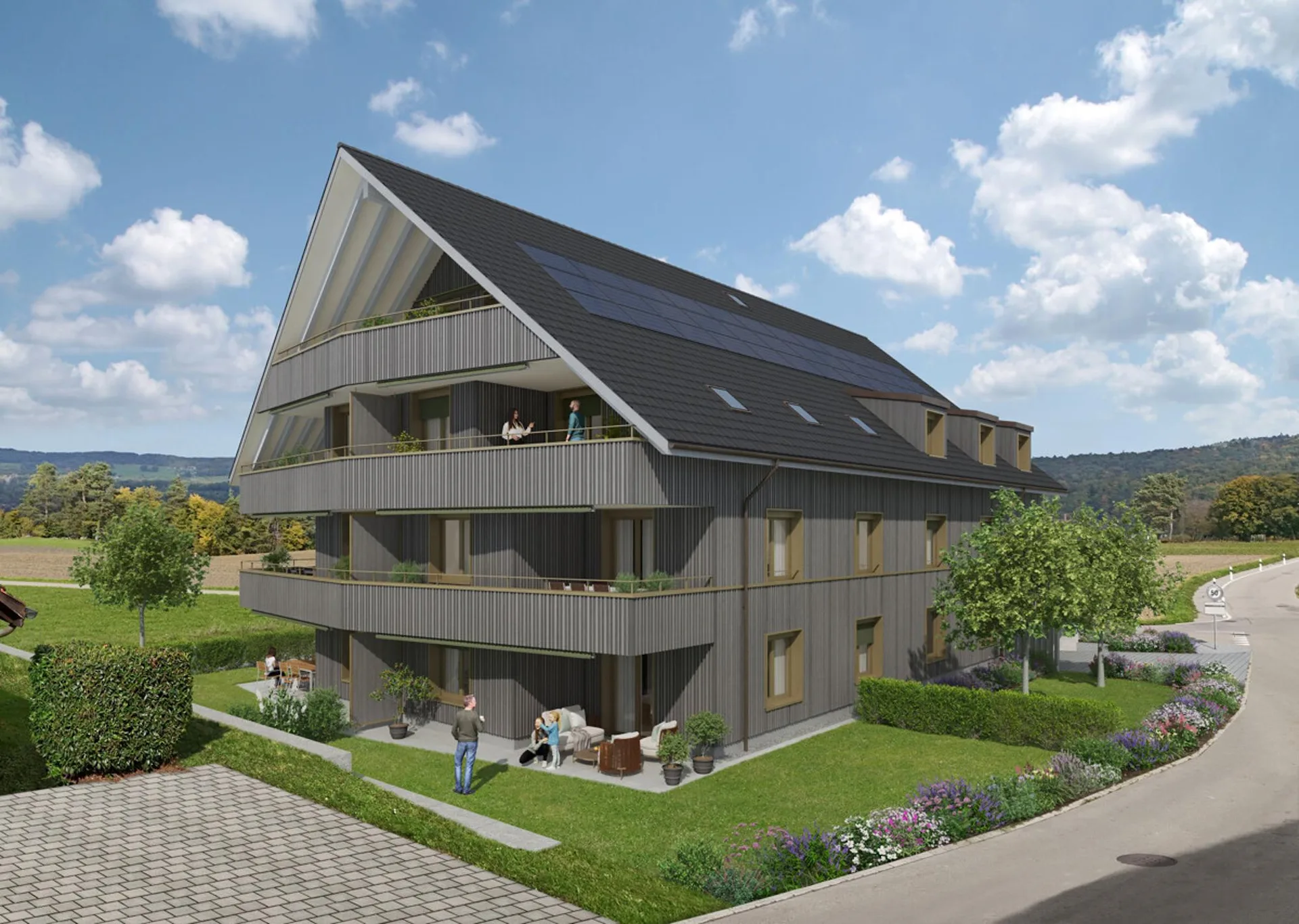 Neubauprojekt LANDLIEBI - 3.5-Zimmer-Wohnung im Obergeschoss