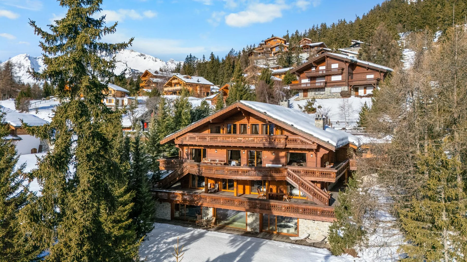 Chalet d'exception - Ski In / Ski Out privatif - Plans-Mayens