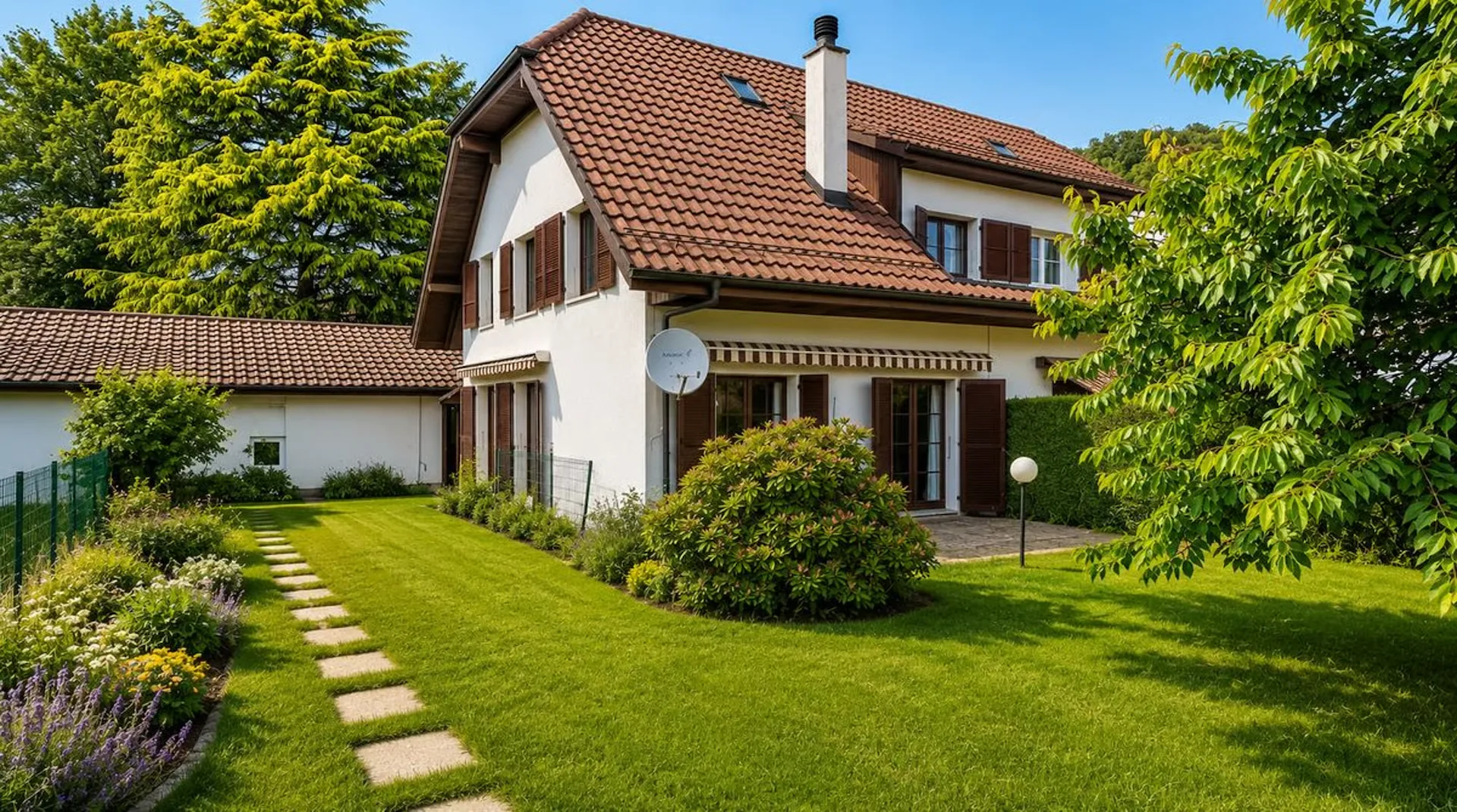 Das Mont-sur-Lausanne - Doppelhaus mit Garten und Renovierungspotenzial