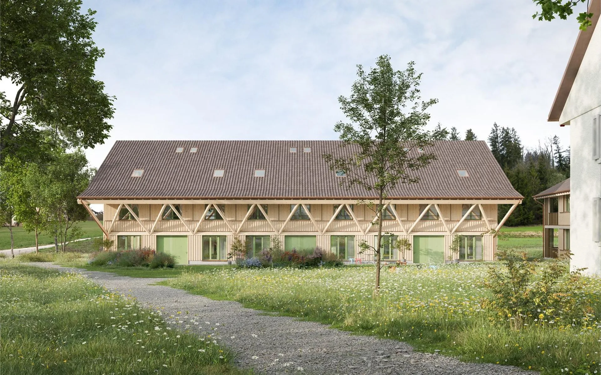 Neubauprojekt Areal Zinzikon - sechs grosszügige Reiheneinfamilienhäuser